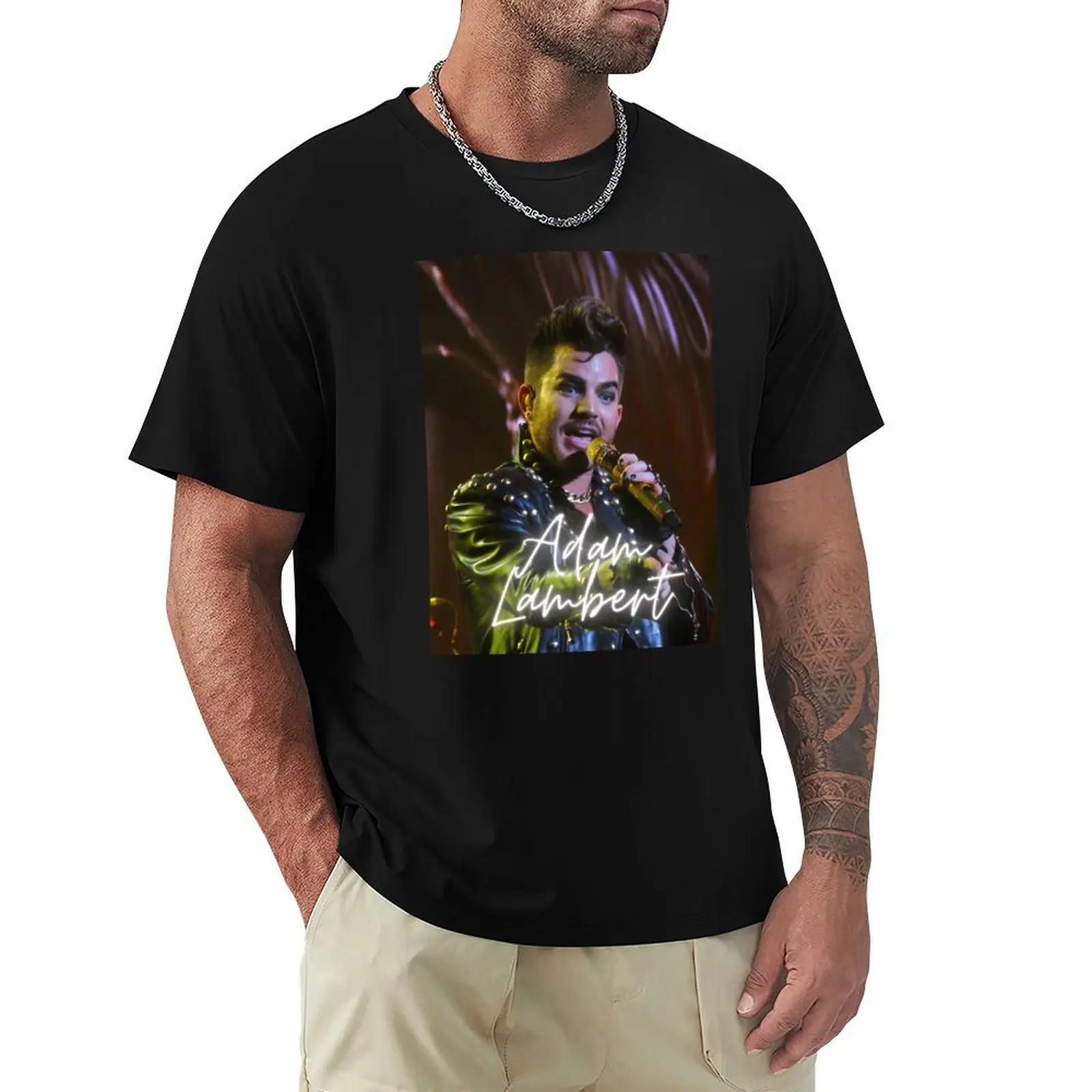 Adam Lambert - Queen T-Shirt Breathable Basic Cotton T-Shirt
Adam Lambert - Queen T-Shirt Breathable Basic Cotton T-Shirt