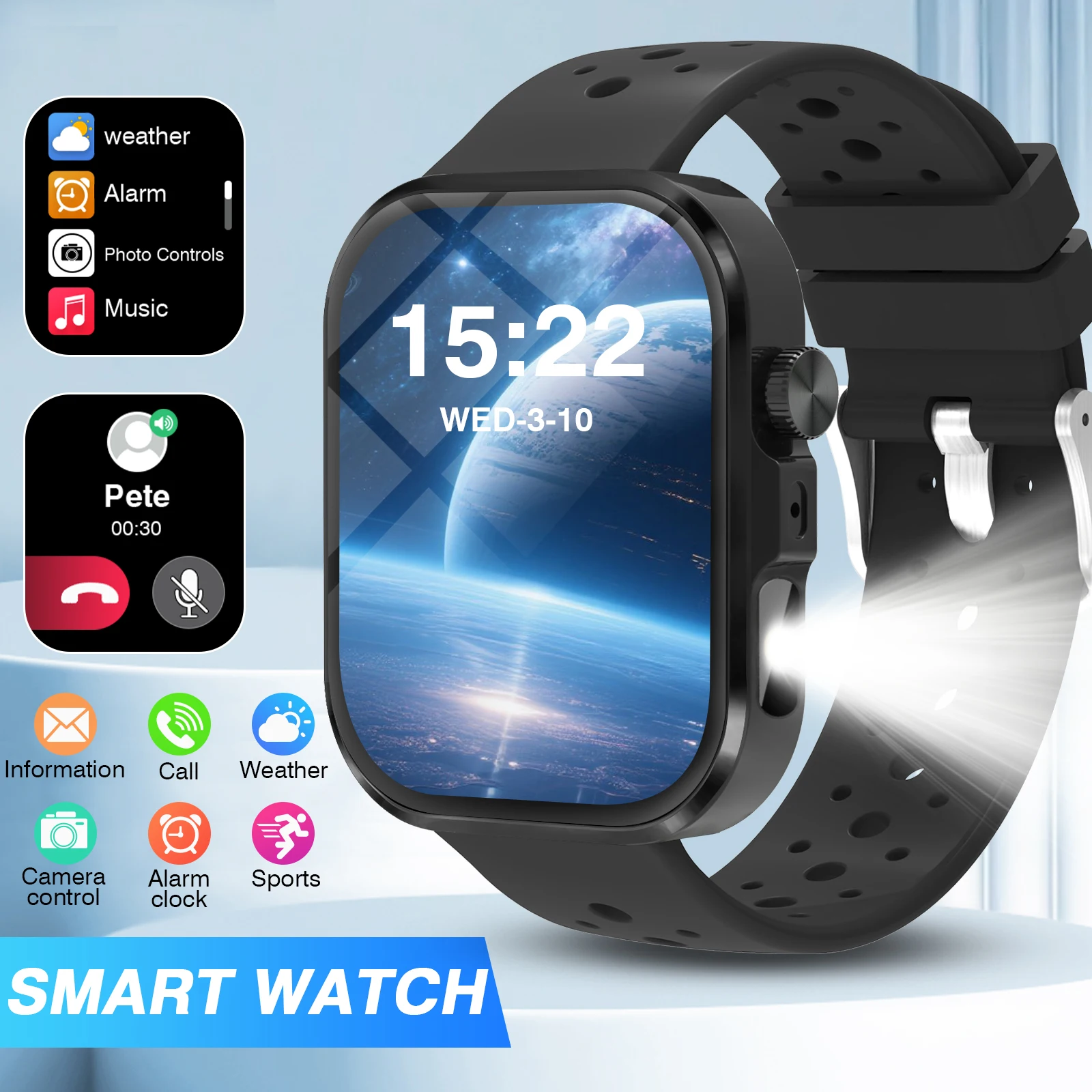 Smartwatch HD Touch Screen,Alarm, Multi-Sport Modes, Sedentary Reminder, Music,Calculator, for Fitness Tracker & Watch Gift
Smartwatch HD Touch Screen,Alarm, Multi-Sport Modes, Sedentary Reminder, Music,Calculator, for Fitness Tracker & Watch Gift