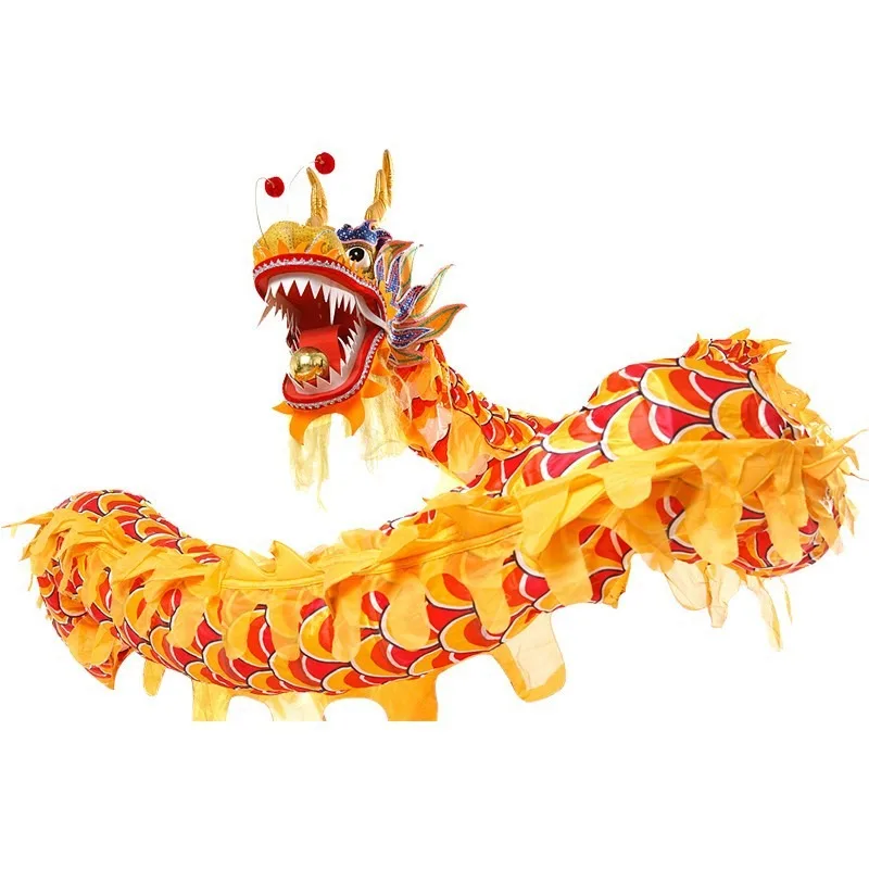 Yellow and red silk cloth dragon dance props dragon lantern costume lion dance dragon lion
Yellow and red silk cloth dragon dance props dragon lantern costume lion dance dragon lion