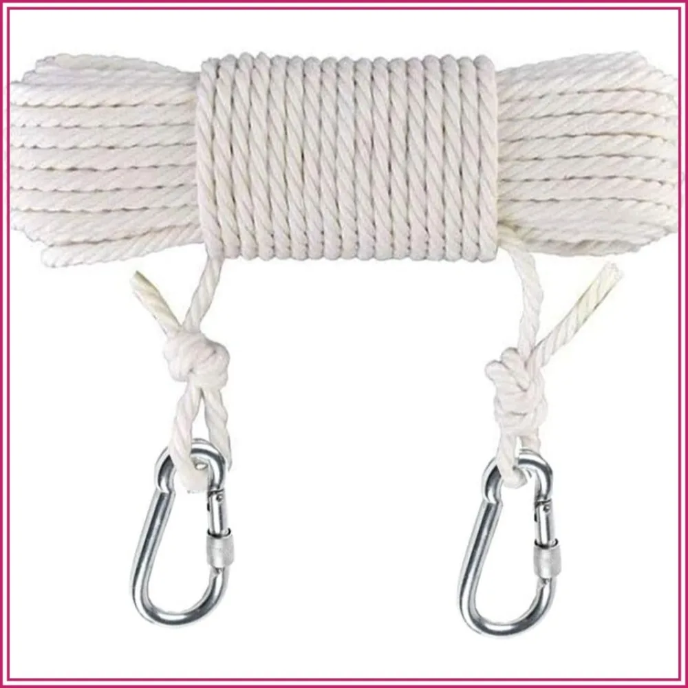 50 Ft Cotton Clothesline, Long Laundry Rope for Camping Travel Home, DIY Candle Wick Replacement
50 Ft Cotton Clothesline, Long Laundry Rope for Camping Travel Home, DIY Candle Wick Replacement