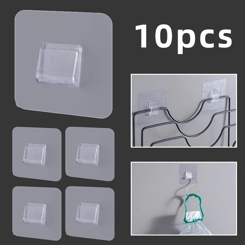 Transparent No punching Wall Adhesive Hooks Strong Kitchen Bathroom Storage Hangers Stickers Holder Shelf Rack Hook Wall Mount
Transparent No punching Wall Adhesive Hooks Strong Kitchen Bathroom Storage Hangers Stickers Holder Shelf Rack Hook Wall Mount