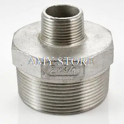 Hex Nipple 2" x 3/4" Male Stainless Steel SUS 304 Thread Reducer Pipe Fitting BSP
Hex Nipple 2" x 3/4" Male Stainless Steel SUS 304 Thread Reducer Pipe Fitting BSP