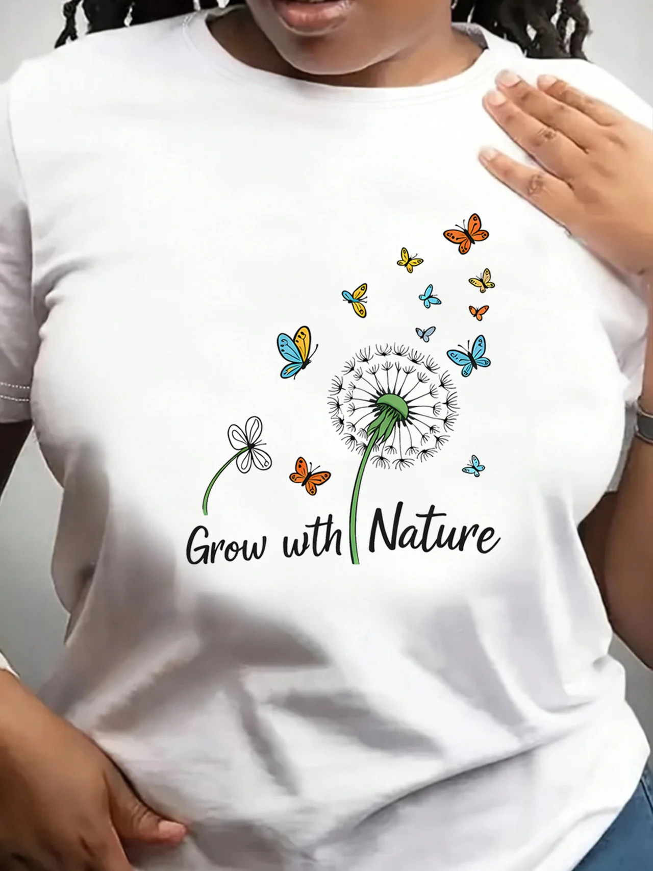 【ZXH11117】Trendy dandelion print plus size women's round neck T-shirt summer casual short sleeved top street fashion versatile
【ZXH11117】Trendy dandelion print plus size women's round neck T-shirt summer casual short sleeved top street fashion versatile