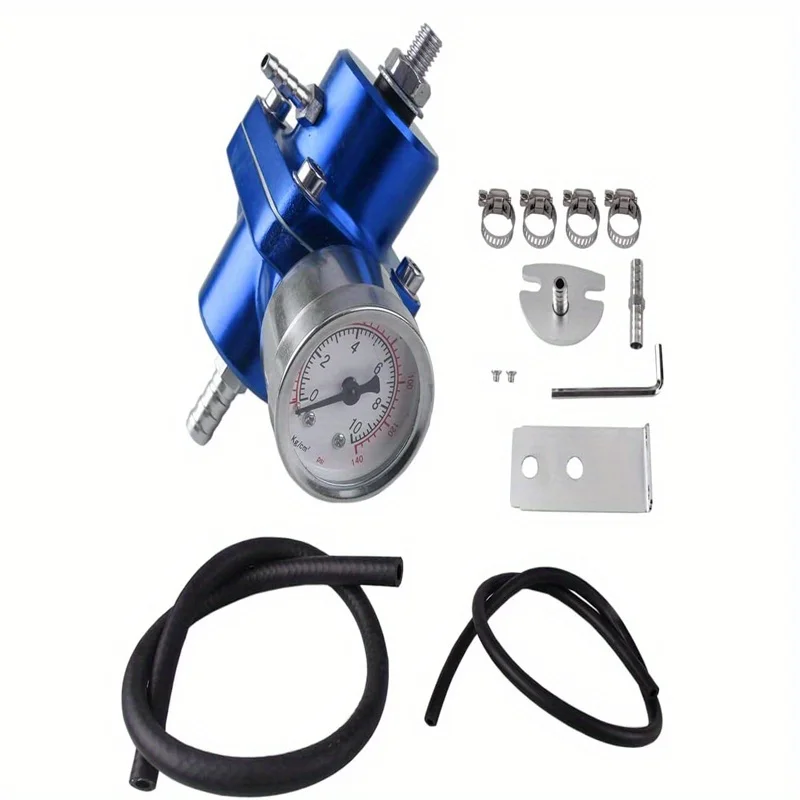 Universal Adjustable Fuel Pressure Regulator Kit, Aluminum Fuel Regulator, Adjustable Gas Oil Injection Pressure Regulato
Universal Adjustable Fuel Pressure Regulator Kit, Aluminum Fuel Regulator, Adjustable Gas Oil Injection Pressure Regulato
