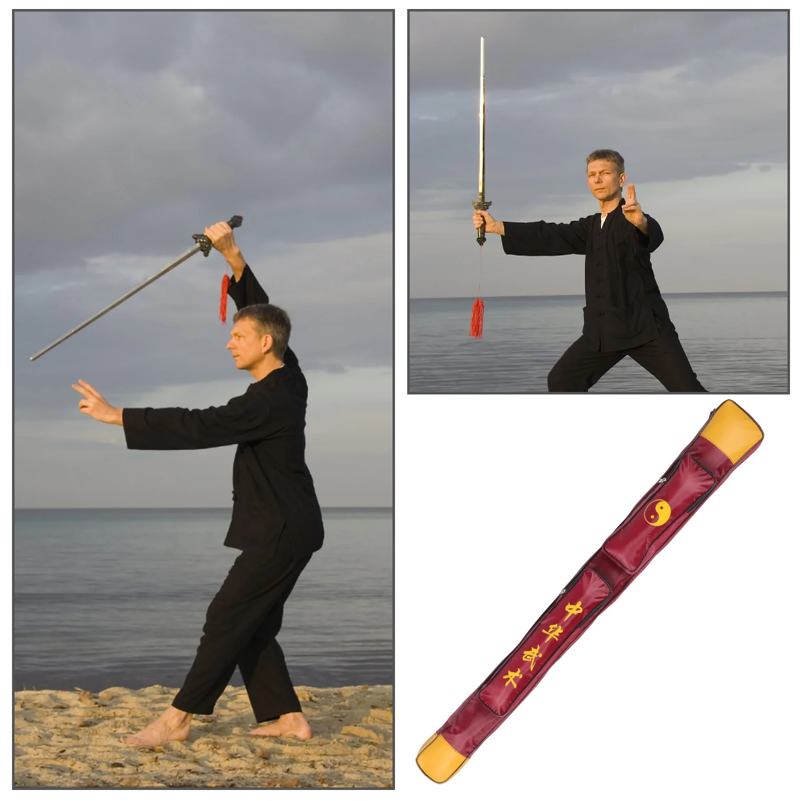 Premium Canvas Taichi Sword Carrying Bag Chinese Sword Storage Case Wear-Resist Lightweight Zipper Closure Protective Pouch
Premium Canvas Taichi Sword Carrying Bag Chinese Sword Storage Case Wear-Resist Lightweight Zipper Closure Protective Pouch