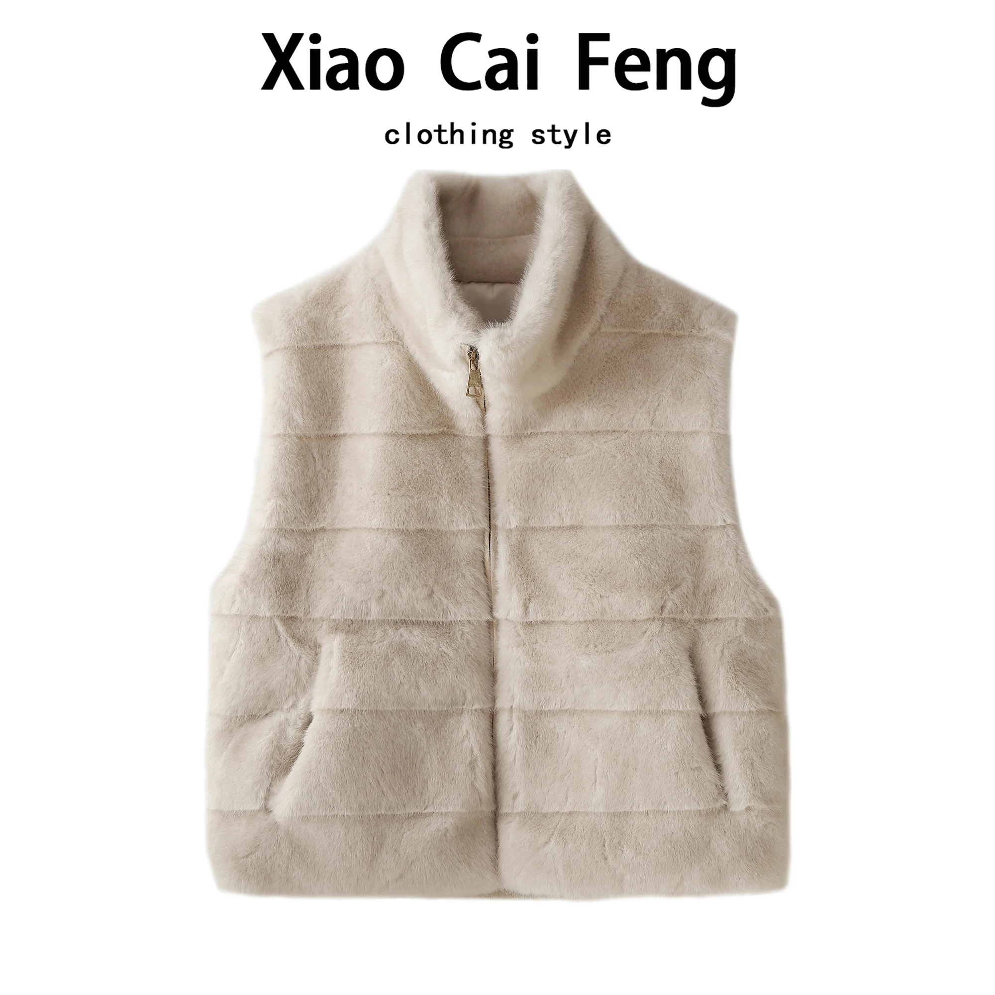 Korean Style Stand Collar Mink Fur Vest Women's Winter Eco-Friendly Fur Warmth Layered Zipper Vest Furry Outerwear
Korean Style Stand Collar Mink Fur Vest Women's Winter Eco-Friendly Fur Warmth Layered Zipper Vest Furry Outerwear