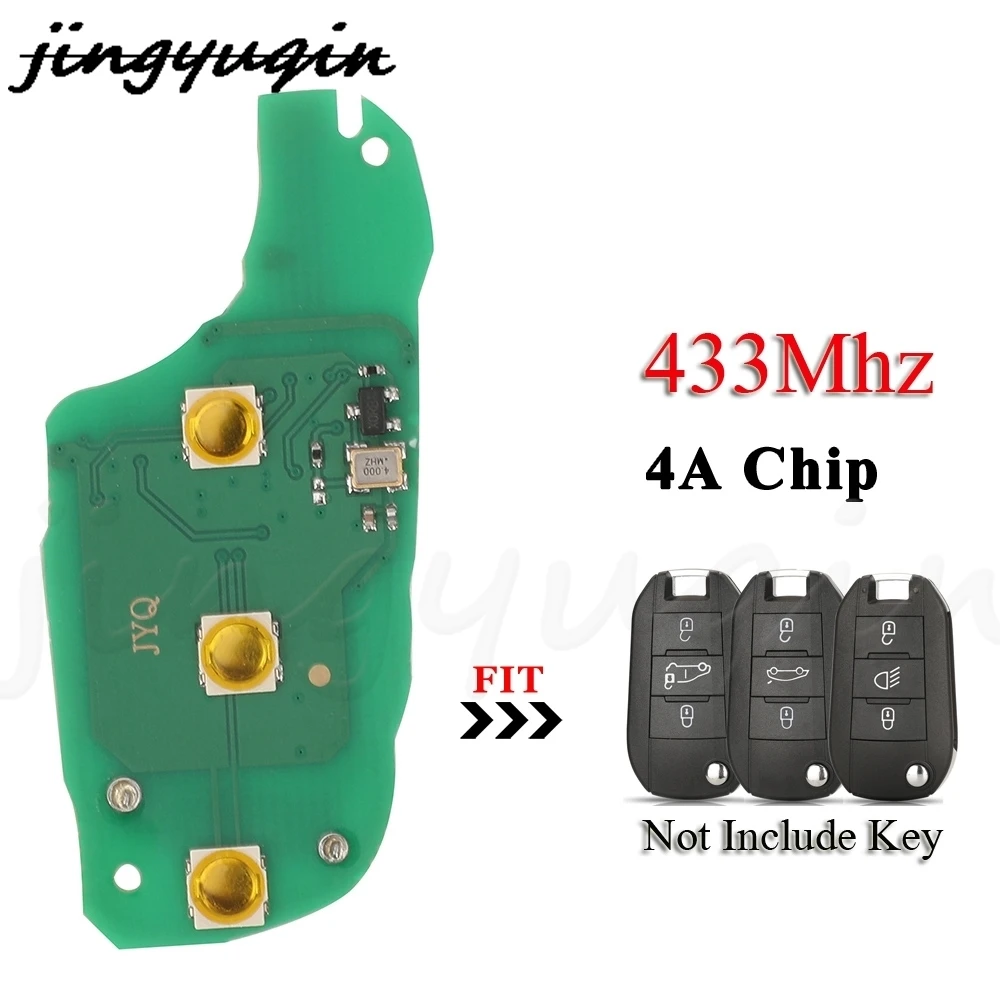 jingyuqin 3Buttons Remote Car Key Circuit Board Fob 433MHZ FSK 4A Chip For Peugeot 208 2008 308 508 Citroen C3 C4 C5 Only PCB
jingyuqin 3Buttons Remote Car Key Circuit Board Fob 433MHZ FSK 4A Chip For Peugeot 208 2008 308 508 Citroen C3 C4 C5 Only PCB