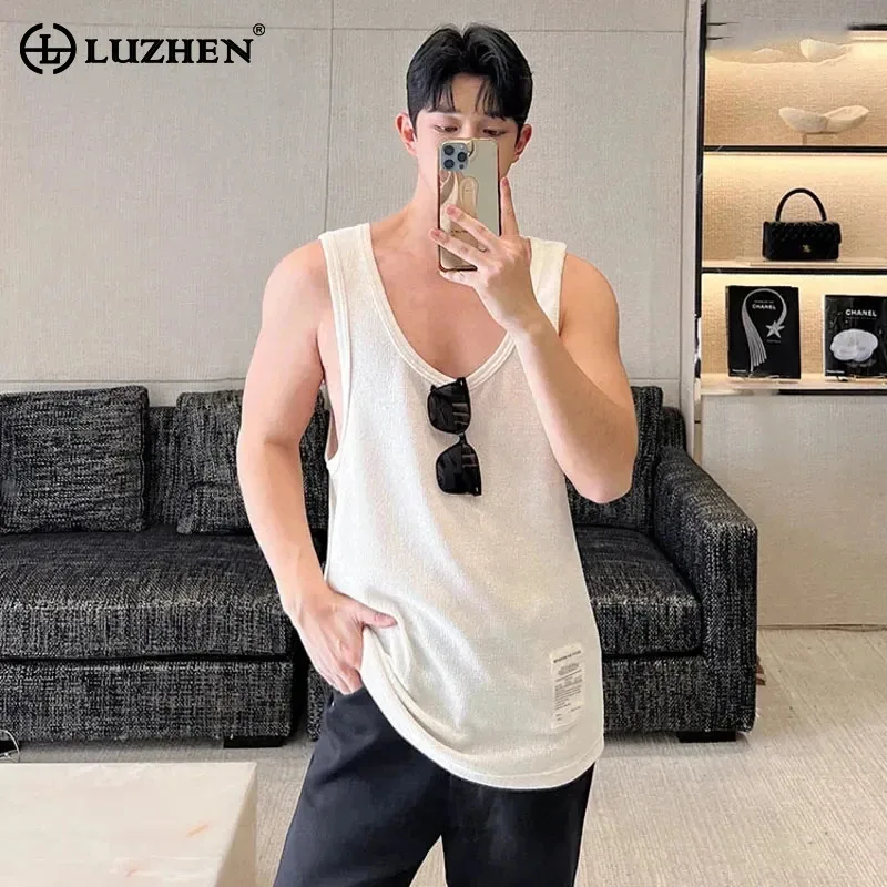 LUZHEN 2025 Tank Tops Solid Color Fashion Loose Men's Summer New Trendy Versatile Casual Sleeveless Vest Korean Clothes LZ9718
LUZHEN 2025 Tank Tops Solid Color Fashion Loose Men's Summer New Trendy Versatile Casual Sleeveless Vest Korean Clothes LZ9718