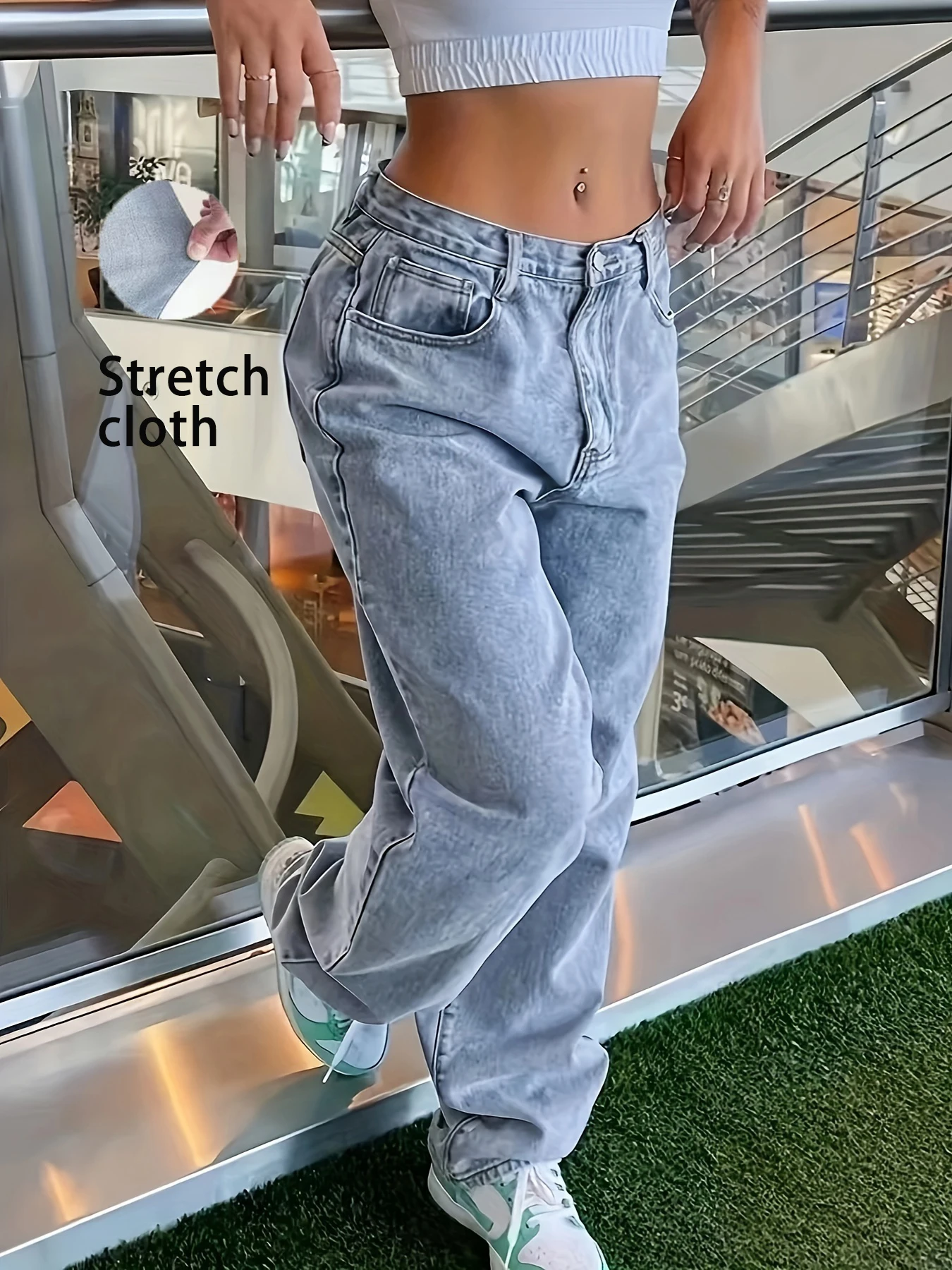 Four-season pure color CPUY brand women's fashion straight-leg stretch denim without a belt popular autumn and spring style
Four-season pure color CPUY brand women's fashion straight-leg stretch denim without a belt popular autumn and spring style