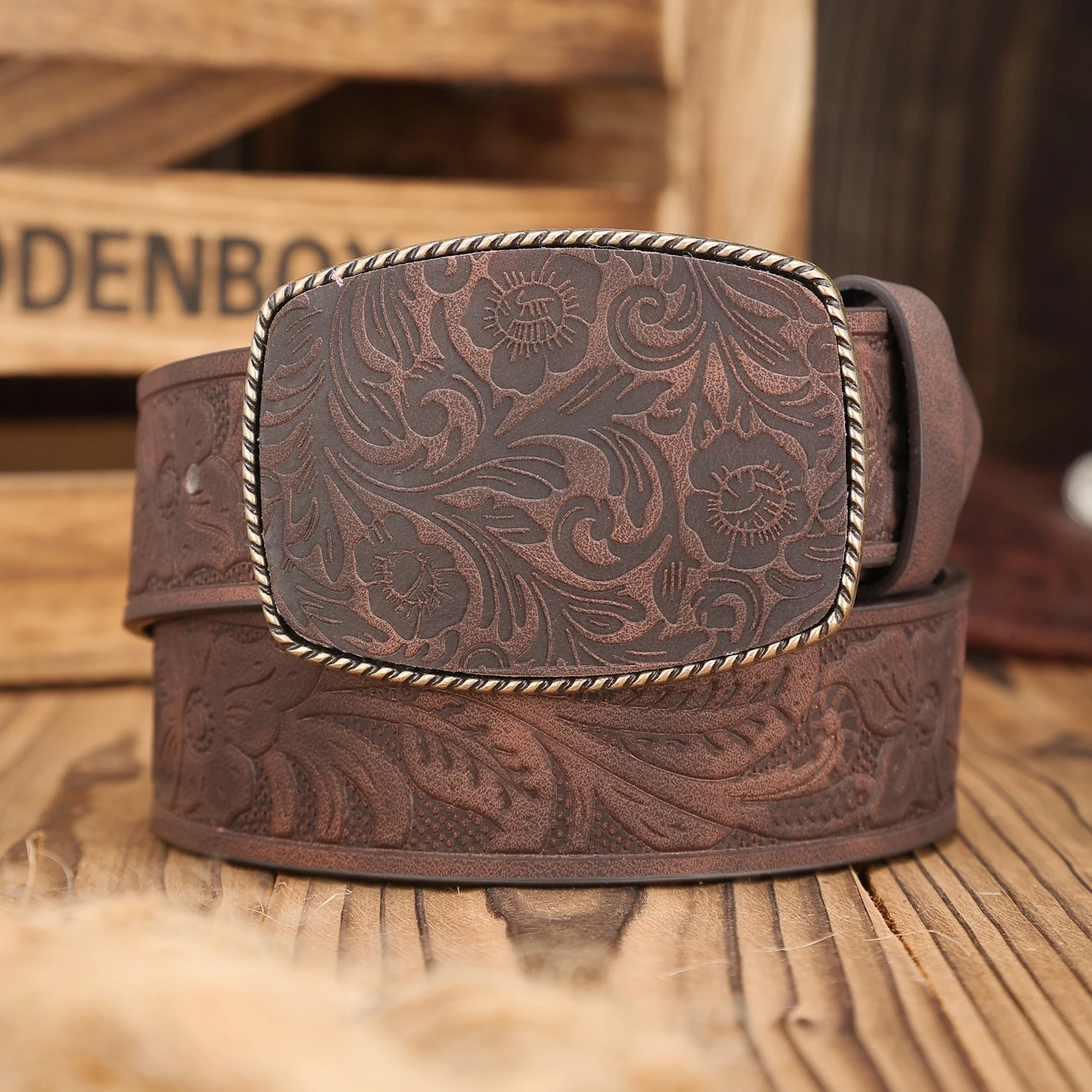 A Western-Buckle PU Belt Suitable for Both Men and Women, A Unique and Retro Brown Belt (With Perforated Nails Included)
A Western-Buckle PU Belt Suitable for Both Men and Women, A Unique and Retro Brown Belt (With Perforated Nails Included)