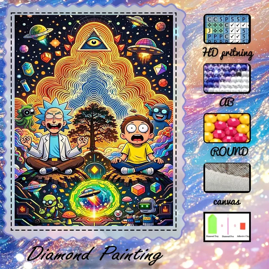 1 piece - 5D-DIY - Flocking cloth - Special drill - Diamond painting set - Cartoon character - Mosaic - Diamond art
1 piece - 5D-DIY - Flocking cloth - Special drill - Diamond painting set - Cartoon character - Mosaic - Diamond art