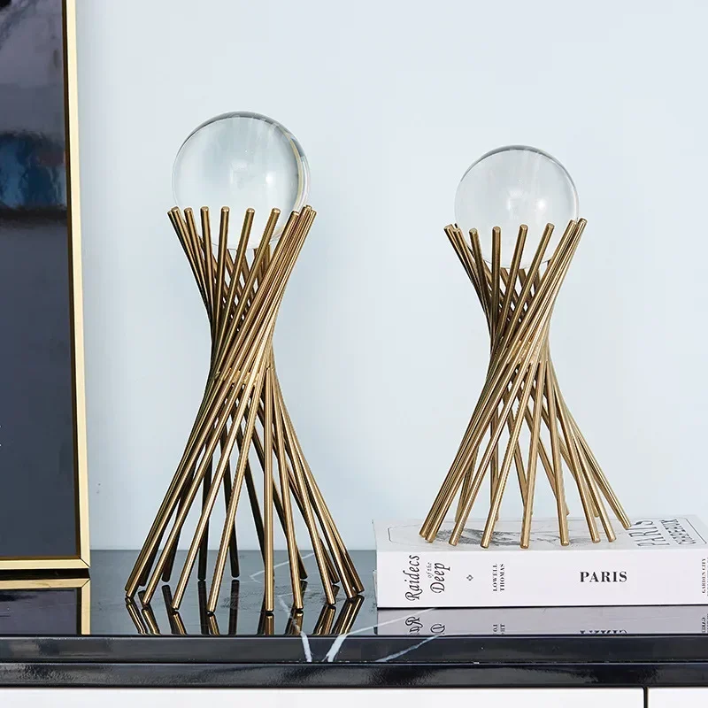 Crystal Ball Decoration Living Room High-End Metal TV Cabinet Hallway Wine Cabinet Home Ornament Furnishing
Crystal Ball Decoration Living Room High-End Metal TV Cabinet Hallway Wine Cabinet Home Ornament Furnishing