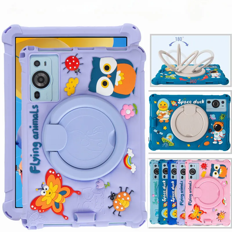 For ITEL Pad 1 4G 10.1 inch (2023) ITEL Pad 1 10.1" Rotating Cute Cartoon Shockproof Soft Silicone Protective Sleeve Stand Cover
For ITEL Pad 1 4G 10.1 inch (2023) ITEL Pad 1 10.1" Rotating Cute Cartoon Shockproof Soft Silicone Protective Sleeve Stand Cover