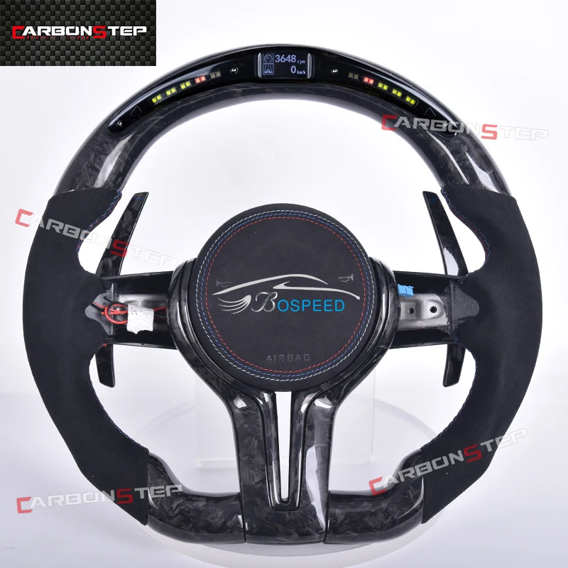 For BMWS M2 M3 M4 M5 M6 M Sport Forged Carbon Fiber LED Steering Wheel Customization
For BMWS M2 M3 M4 M5 M6 M Sport Forged Carbon Fiber LED Steering Wheel Customization