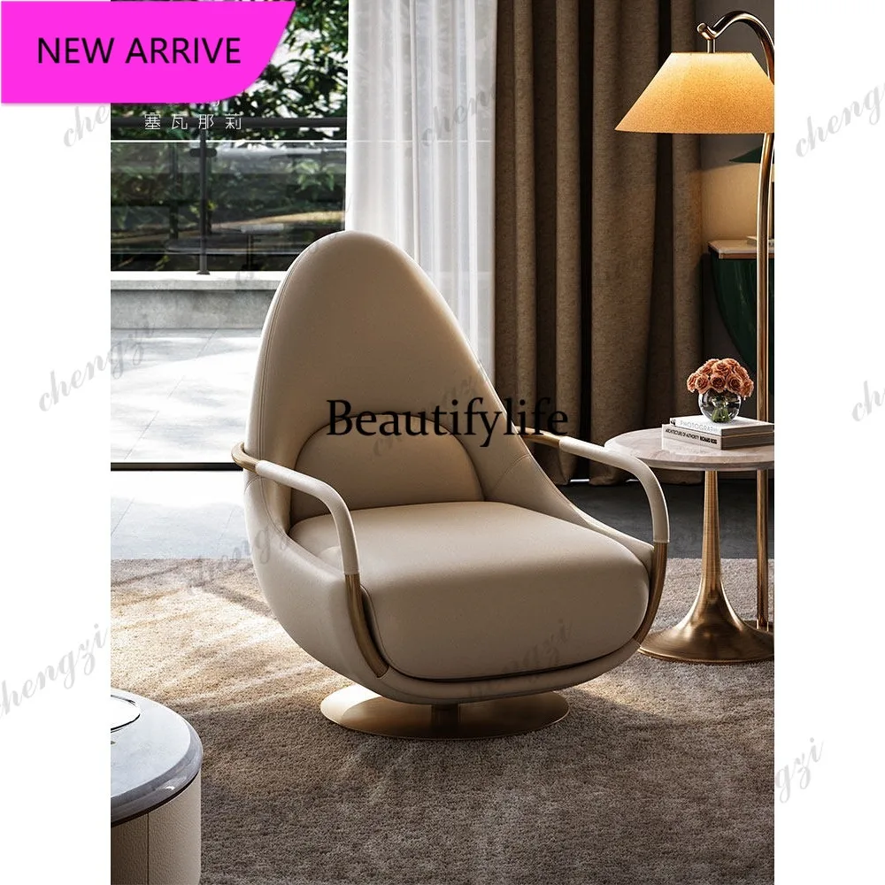 P3 French light luxury fabric single living room sofa leather rotating function leisure sofa
P3 French light luxury fabric single living room sofa leather rotating function leisure sofa