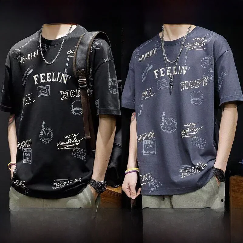 Men's ort Sve T-irt Casual round Ne Loose Top Summer Faionable Sweat Absorbent Printed Leisure Wear for Men
Men's ort Sve T-irt Casual round Ne Loose Top Summer Faionable Sweat Absorbent Printed Leisure Wear for Men