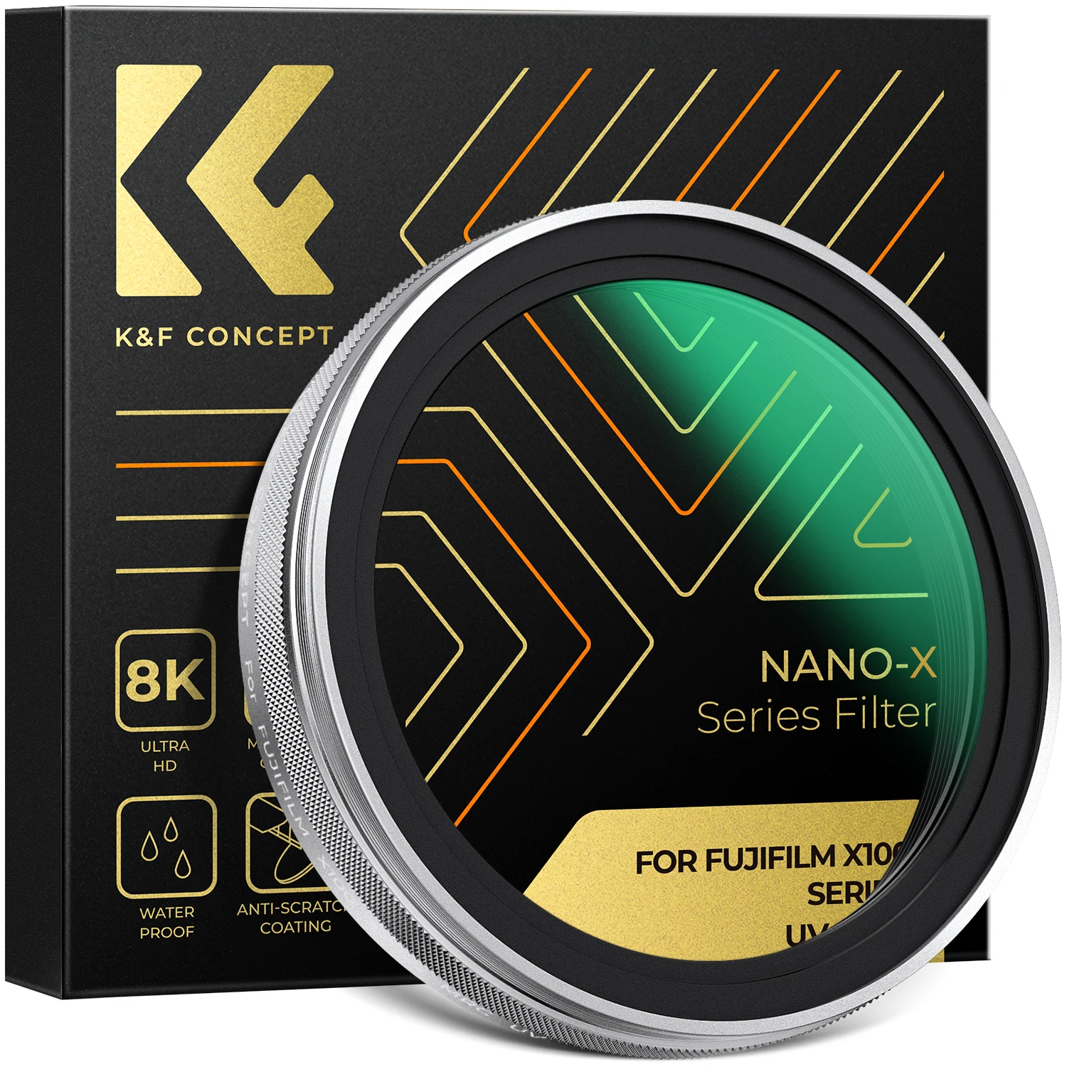 K & F CONCEPT UV 1/4 черный туманообразующий фильтр Квадратная Металлическая бленда + Крышка для камеры Fujifilm Fuji X100V X100Vi X100F X100T X100S X100
K & F CONCEPT UV 1/4 черный туманообразующий фильтр Квадратная Металлическая бленда + Крышка для камеры Fujifilm Fuji X100V X100Vi X100F X100T X100S X100