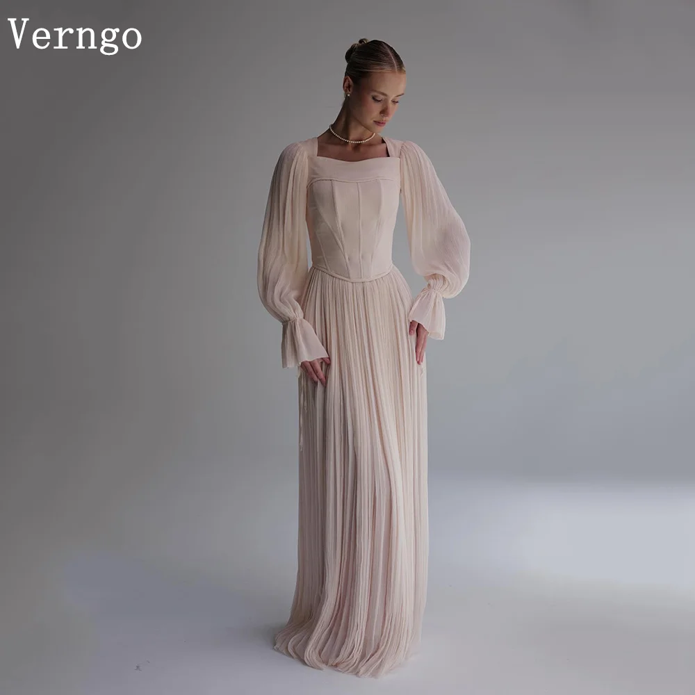 Verngo lvory Chiffon Evening Dress A Line Prom Gown Women Modest Formal Occasion Dress Elegant Evening Dresses Customized
Verngo lvory Chiffon Evening Dress A Line Prom Gown Women Modest Formal Occasion Dress Elegant Evening Dresses Customized