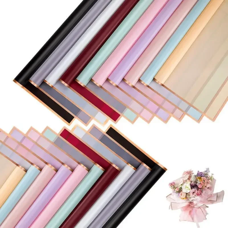 20 Sheets Flower Wrapping Paper with Golden Edges, Waterproof Bouquet Packaging - Ideal for DIY Weddings & Birthdays
20 Sheets Flower Wrapping Paper with Golden Edges, Waterproof Bouquet Packaging - Ideal for DIY Weddings & Birthdays