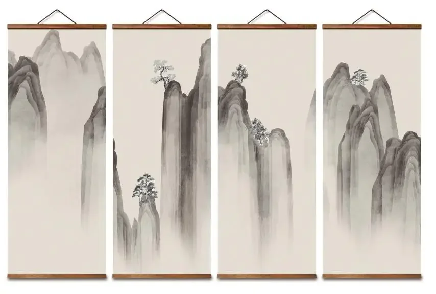 MT0969 Traditional Chinese Landscape, Canvas Decorative Wall Art Posters Solid Wood Scroll Paintings
MT0969 Traditional Chinese Landscape, Canvas Decorative Wall Art Posters Solid Wood Scroll Paintings
