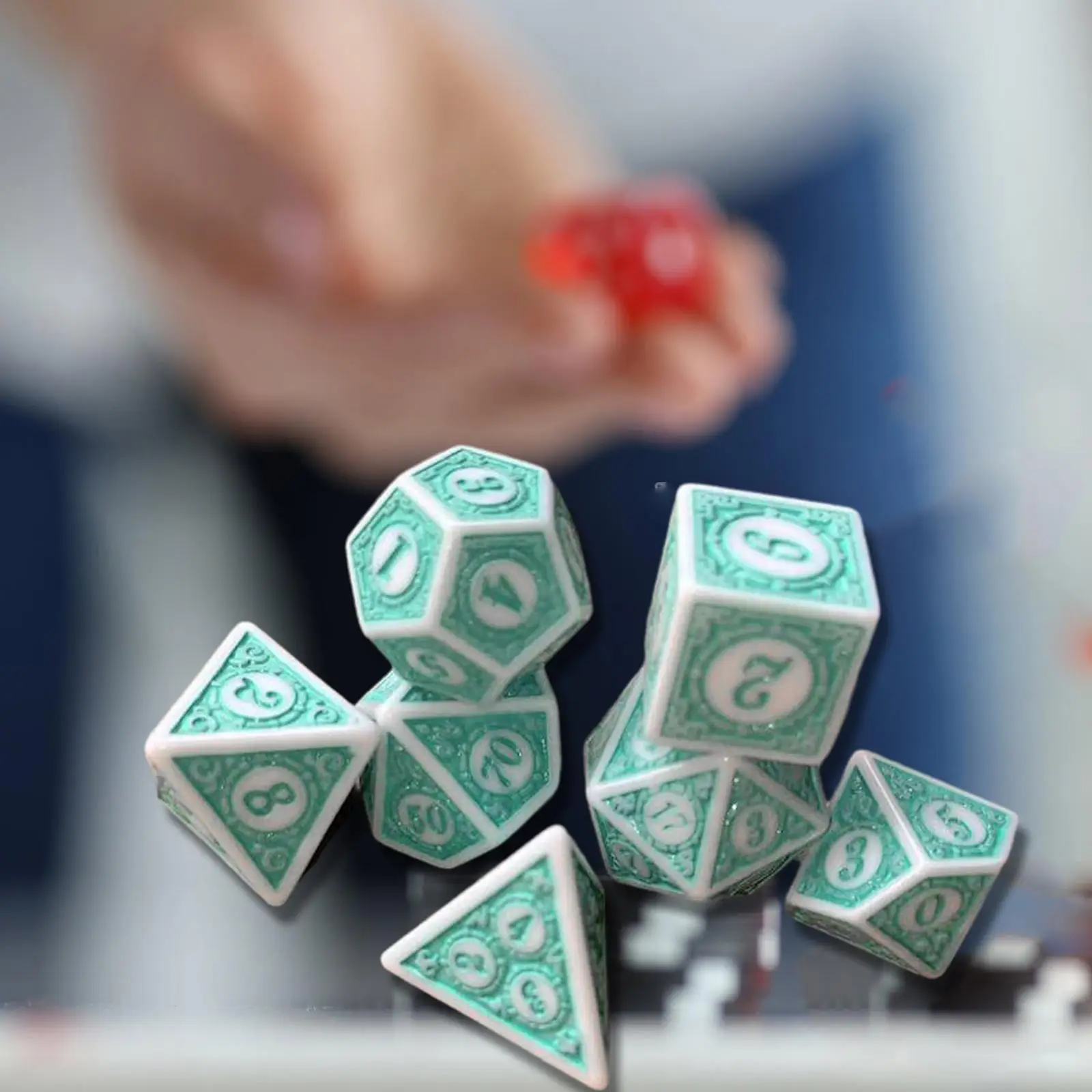 7x Multi Sided Game Dices Party Favors Polyhedral Dices for Party Card Game
7x Multi Sided Game Dices Party Favors Polyhedral Dices for Party Card Game
