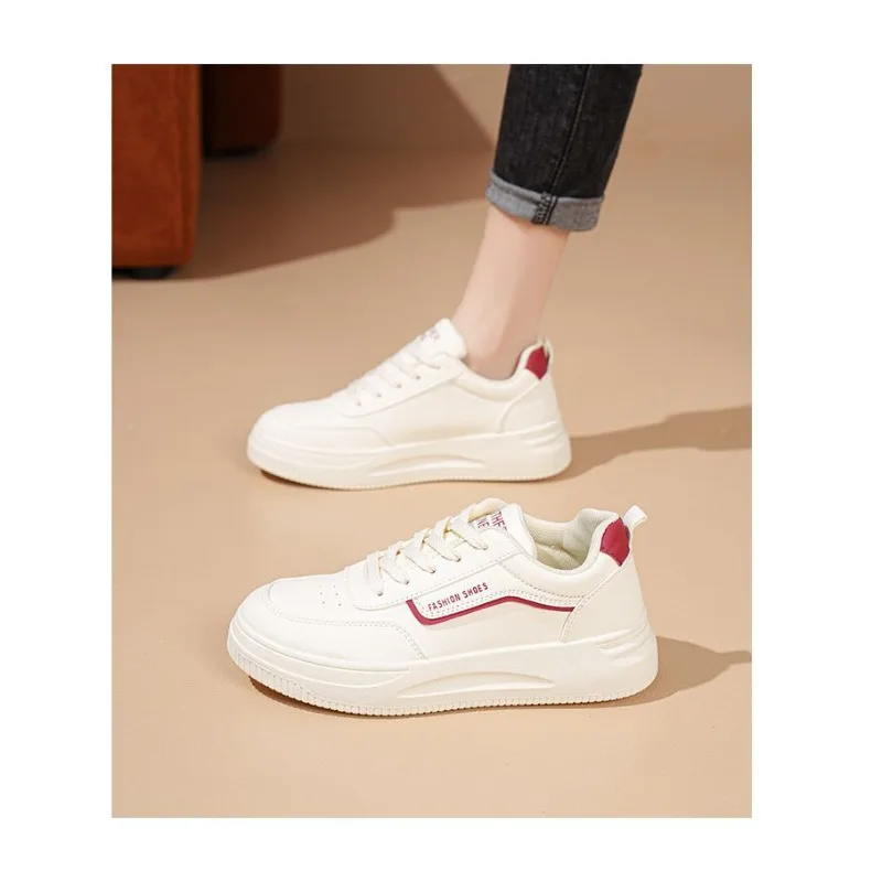 2026 Women White Platform Sneakers Casual Board Shoes Non-slip Lightweight Lace-Up Versatile Student Trendy Streetwear Footwear
2026 Women White Platform Sneakers Casual Board Shoes Non-slip Lightweight Lace-Up Versatile Student Trendy Streetwear Footwear
