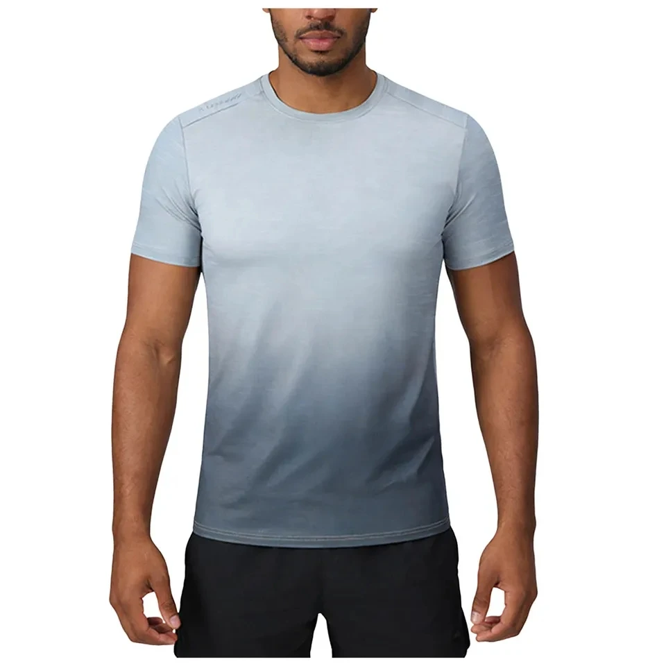 Men's Running T Shirt Summer Quick Drying Gradient Short Sleeved Tshirts Causal Sports Breathable Tops Athletic Workout Tees
Men's Running T Shirt Summer Quick Drying Gradient Short Sleeved Tshirts Causal Sports Breathable Tops Athletic Workout Tees