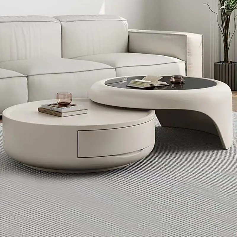 Tea table, home living room, light luxury, modern circular TV cabinet combination
Tea table, home living room, light luxury, modern circular TV cabinet combination