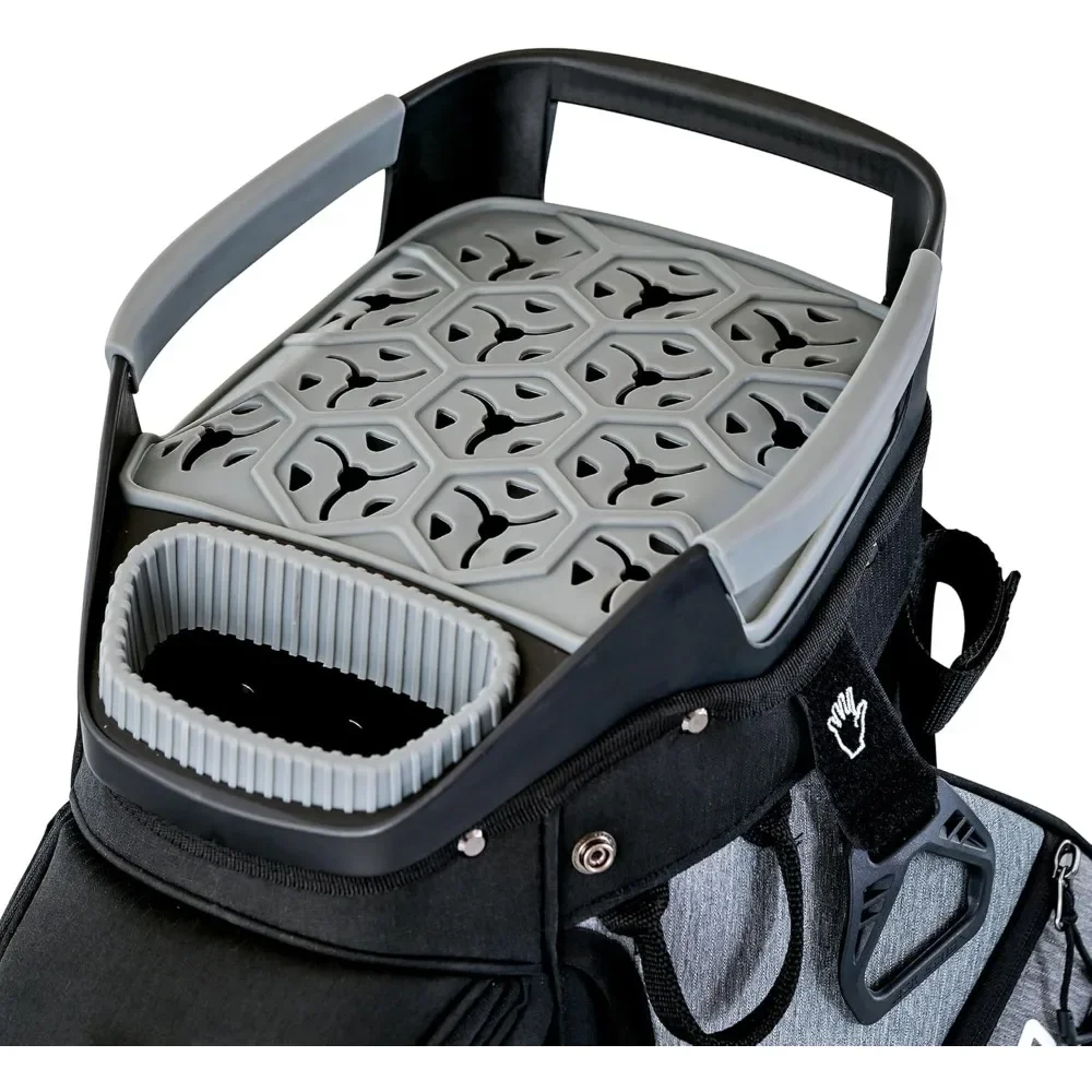Golf Cart Bag with 15 Way Full Length Dividers Top, Premium Soundless Golf Cart Bag with Rain Cover for Me
Golf Cart Bag with 15 Way Full Length Dividers Top, Premium Soundless Golf Cart Bag with Rain Cover for Me