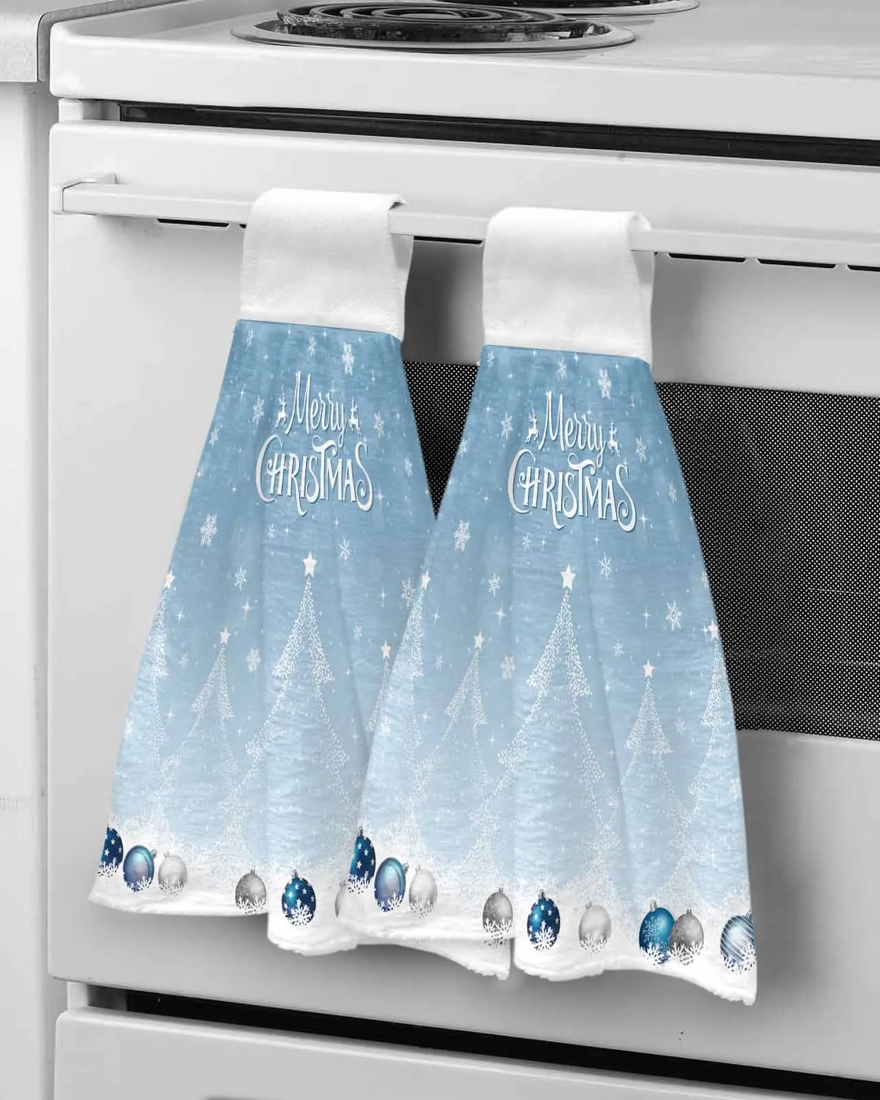 Christmas And Winter Silver Cedar Leaves Towel Bathroom Supplies Soft Absorbent Towel Kitchen Accessories Cleaning Dishcloths
Christmas And Winter Silver Cedar Leaves Towel Bathroom Supplies Soft Absorbent Towel Kitchen Accessories Cleaning Dishcloths