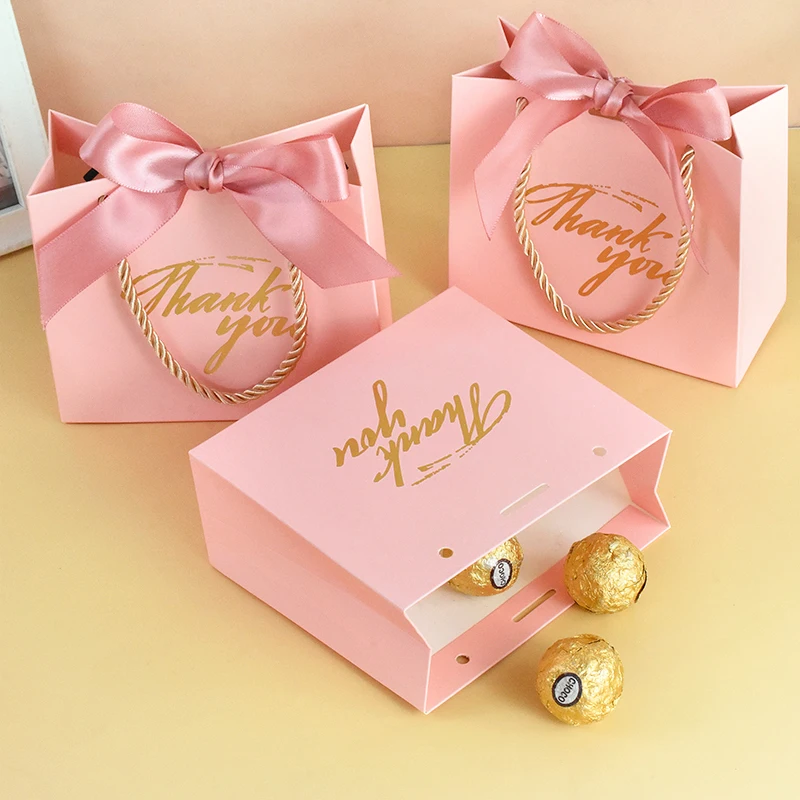 5Pcs Pink Thank You Candy Bag Box With Bow Ribbon Paper Gift Bags Wedding Birthday Party Decoration Baby Shower Supplies
5Pcs Pink Thank You Candy Bag Box With Bow Ribbon Paper Gift Bags Wedding Birthday Party Decoration Baby Shower Supplies