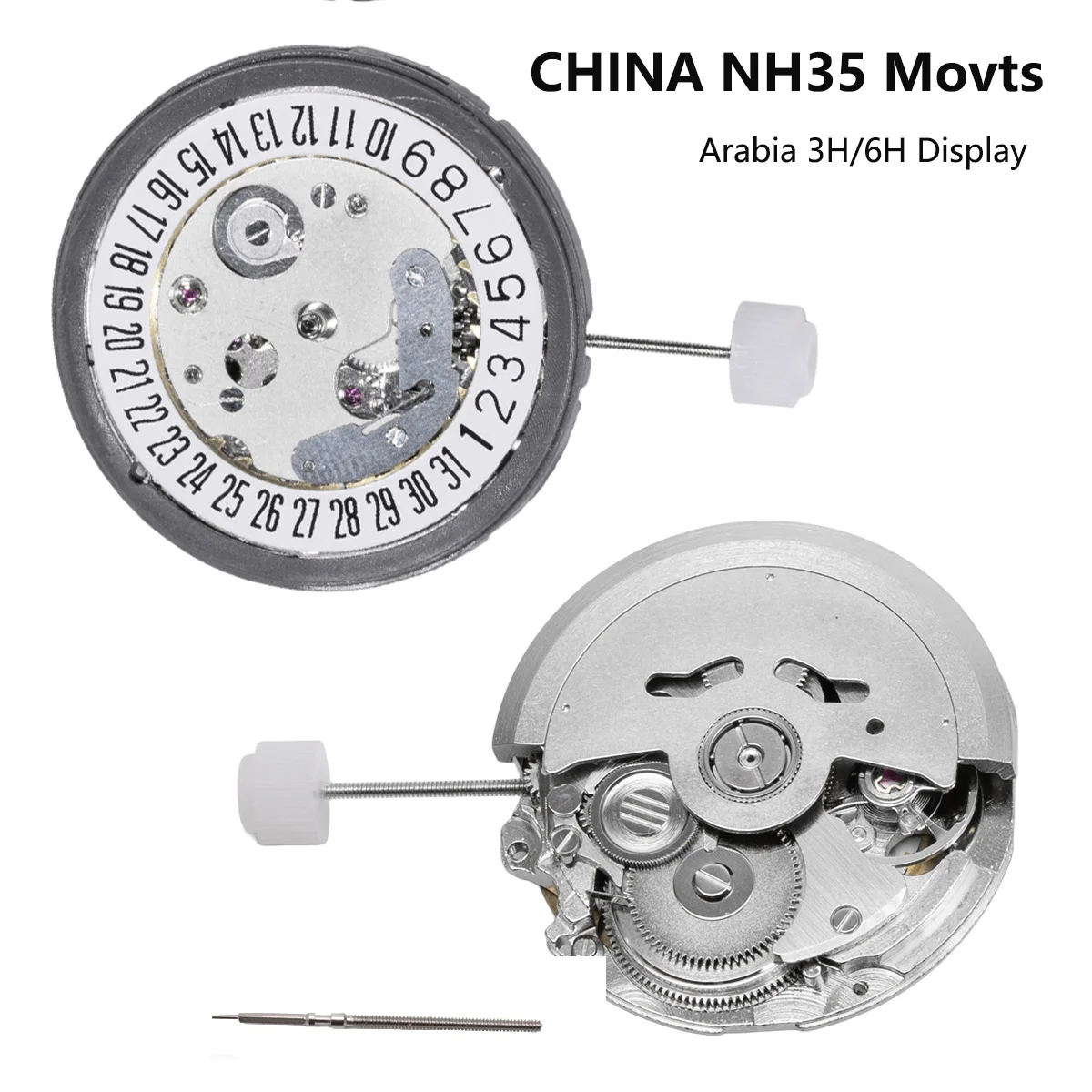 China NH35 Movement Replace The Japan NH35 Automatic Mechanical Movement Date At 3H/6H o'clock Calendar Watchmaker Repair tool
China NH35 Movement Replace The Japan NH35 Automatic Mechanical Movement Date At 3H/6H o'clock Calendar Watchmaker Repair tool