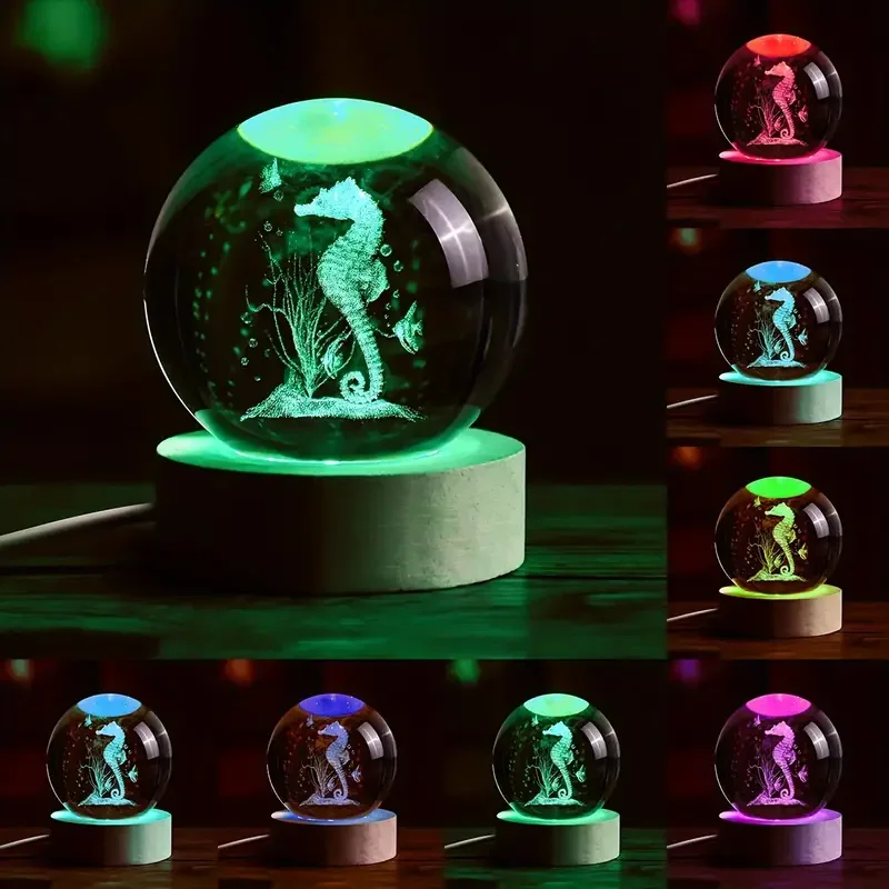 1 шт. 3D резные украшения из хрустального шара, ночники, украшения для семейной комнаты, гостиной, офиса, пасхальные подарки на День святого Валентина
1 шт. 3D резные украшения из хрустального шара, ночники, украшения для семейной комнаты, гостиной, офиса, пасхальные подарки на День святого Валентина