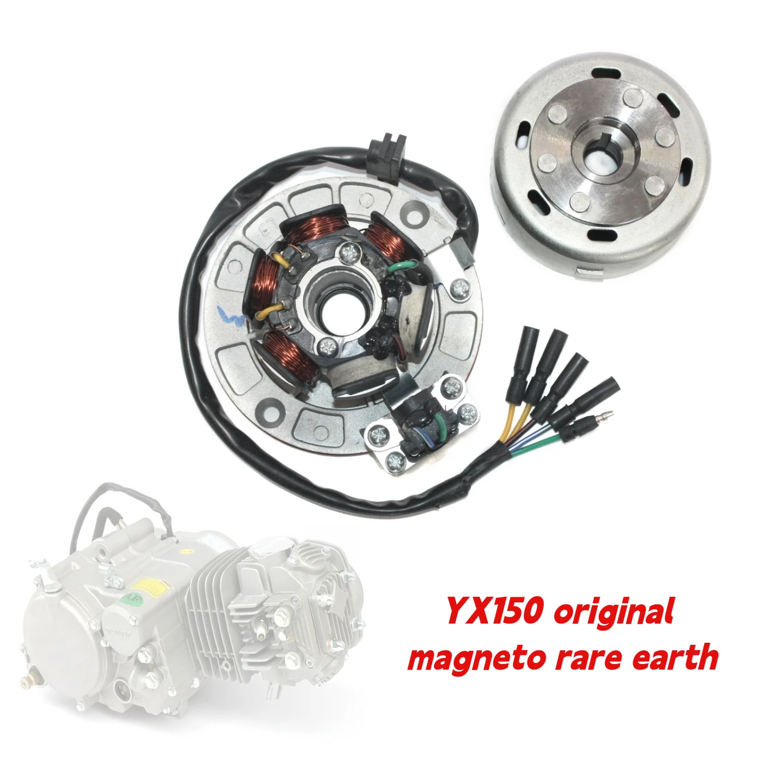 YX150CC YX160CC Motor Stator Rare Earth With Stator Coil For Motorcycle Magneto Spare Parts Dirt Pit Bike parts replacement
YX150CC YX160CC Motor Stator Rare Earth With Stator Coil For Motorcycle Magneto Spare Parts Dirt Pit Bike parts replacement