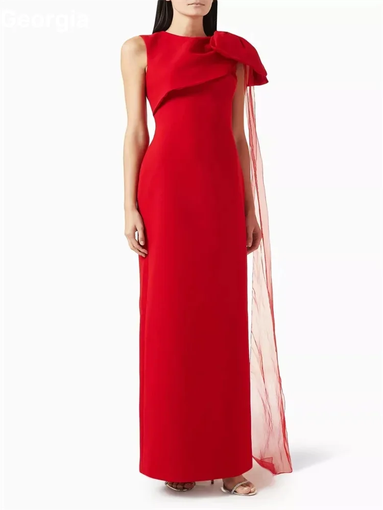 Customized Evening Dresses Column Scoop Neckline Floor-Length Bow Wedding Dress Zipper Up Sleeveless Formal Occasion Dresses
Customized Evening Dresses Column Scoop Neckline Floor-Length Bow Wedding Dress Zipper Up Sleeveless Formal Occasion Dresses