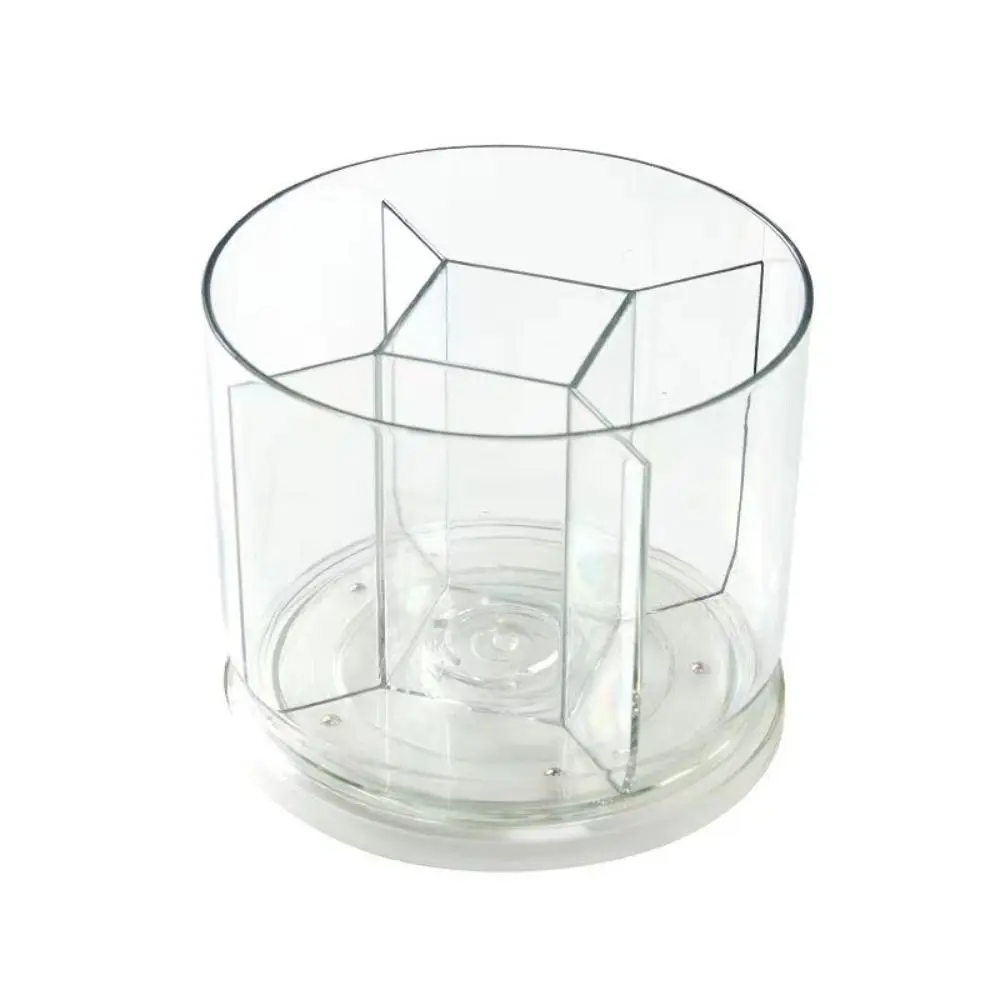 360° Rotation Rotatable Pen Holder Large Capacity Space Saving Pencil Storage Box Transparent 5 Grids Makeup Brush Organizer
360° Rotation Rotatable Pen Holder Large Capacity Space Saving Pencil Storage Box Transparent 5 Grids Makeup Brush Organizer