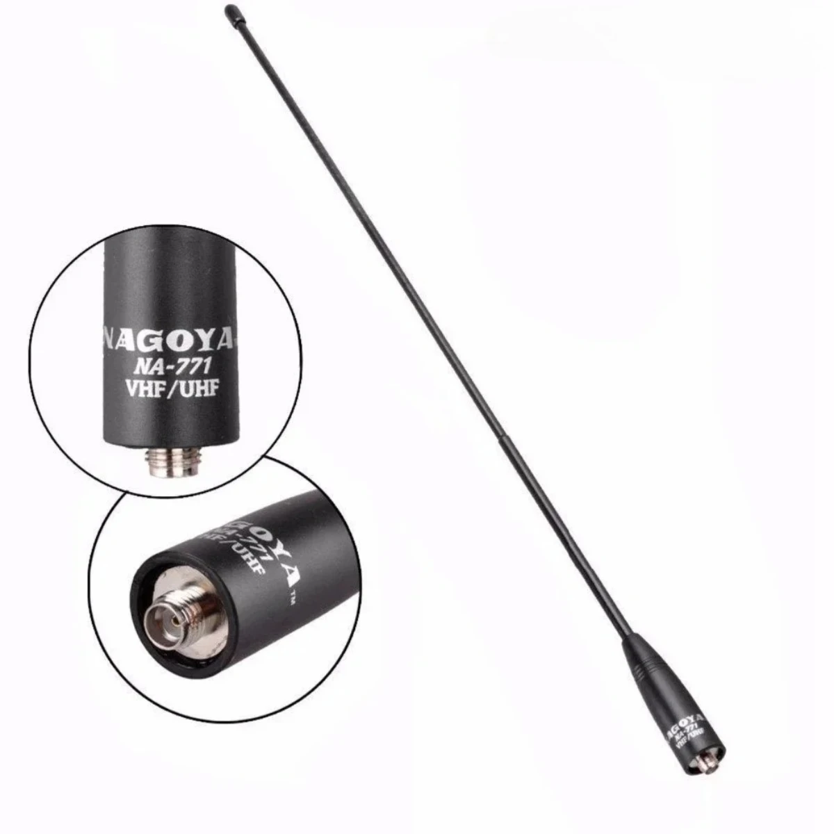 Authentic NAGOYA NA-771 Whip Antenna 15in SMA Male Female BNC 144Mhz 430MHz VHF UHF FM Radio Gain Soft Rubber Aerials
Authentic NAGOYA NA-771 Whip Antenna 15in SMA Male Female BNC 144Mhz 430MHz VHF UHF FM Radio Gain Soft Rubber Aerials