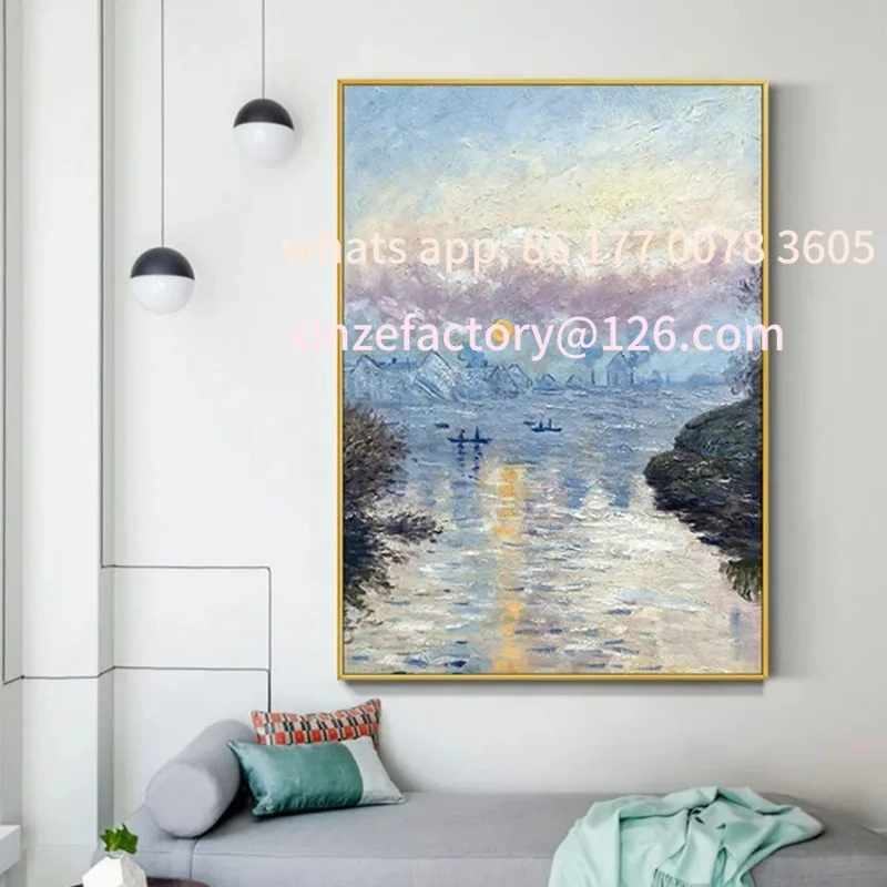 Customizable Hand Painted Oil Painting Living Room Wall Art Decorative Painting WithouCopy Monet Sunrise Monet Famous Paintings
Customizable Hand Painted Oil Painting Living Room Wall Art Decorative Painting WithouCopy Monet Sunrise Monet Famous Paintings