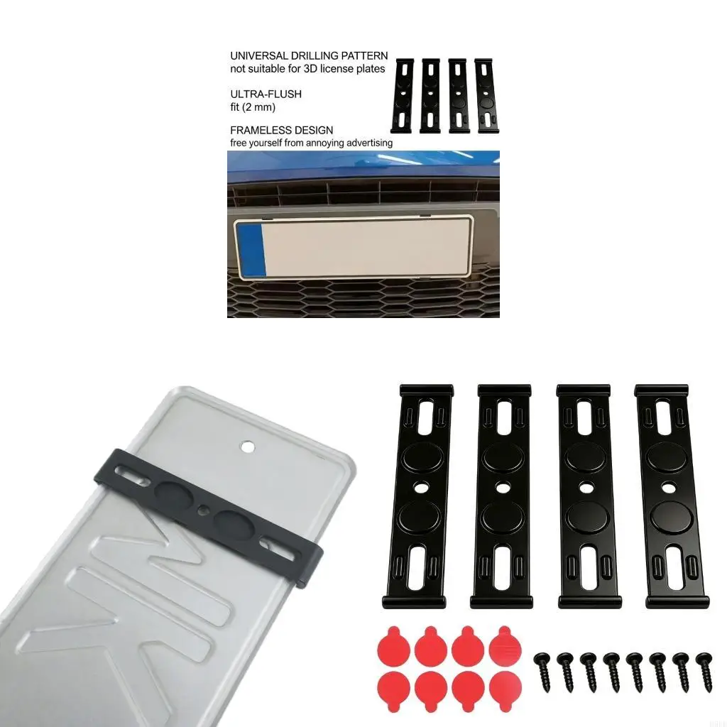 Minimalists License Plate Frame Bracket Thin Profile Enhances Vehicle Appearance H9EE
Minimalists License Plate Frame Bracket Thin Profile Enhances Vehicle Appearance H9EE
