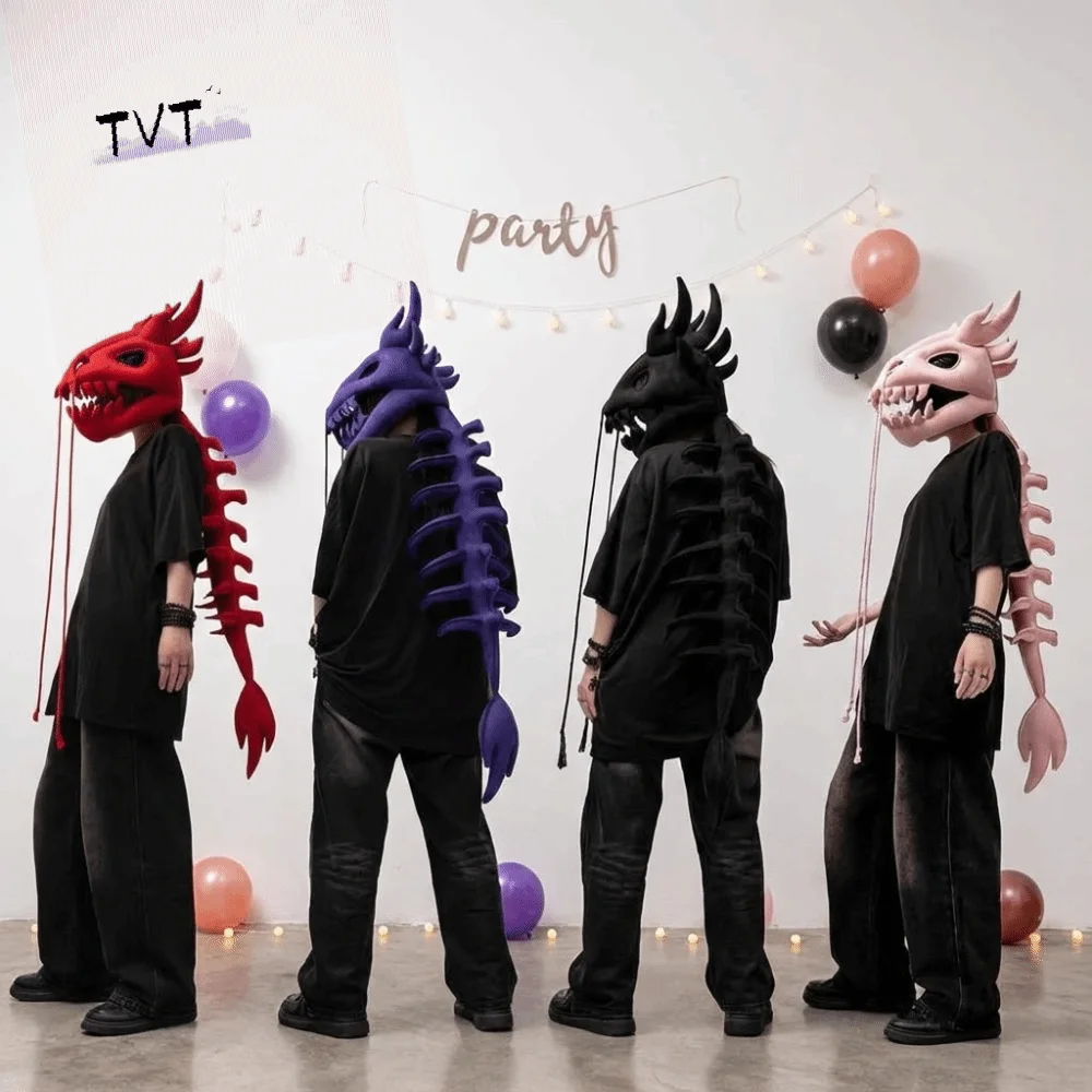 3D Dinosaur Skeleton Mask Headgear Wearable Lifelike Dinosaur Bone Head Hat 80/120CM Breathable Funny Cosplay Headwear
3D Dinosaur Skeleton Mask Headgear Wearable Lifelike Dinosaur Bone Head Hat 80/120CM Breathable Funny Cosplay Headwear