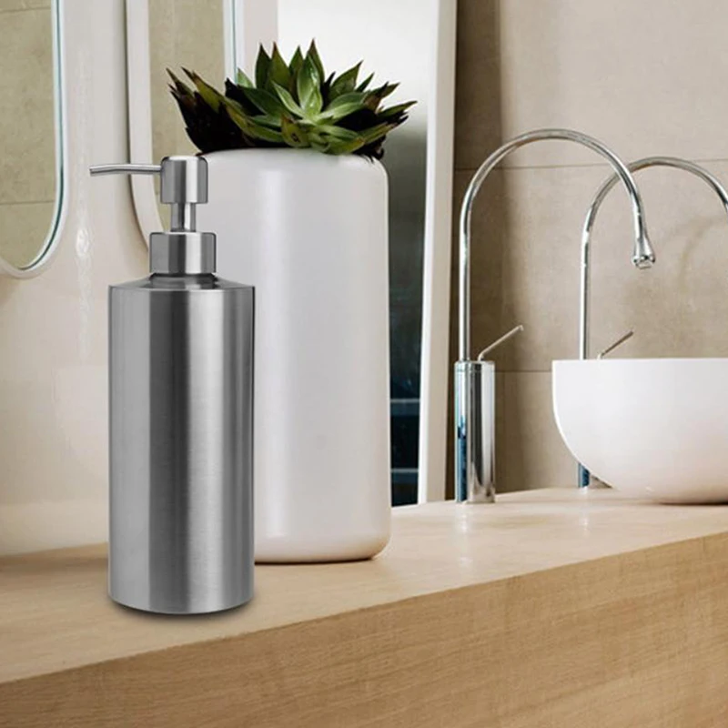 New Stainless Steel Hand Wash Dispenser Portable Anti-rust Replacement Refillable Washable Reusable Stylish Home Bathroom Bottle
New Stainless Steel Hand Wash Dispenser Portable Anti-rust Replacement Refillable Washable Reusable Stylish Home Bathroom Bottle