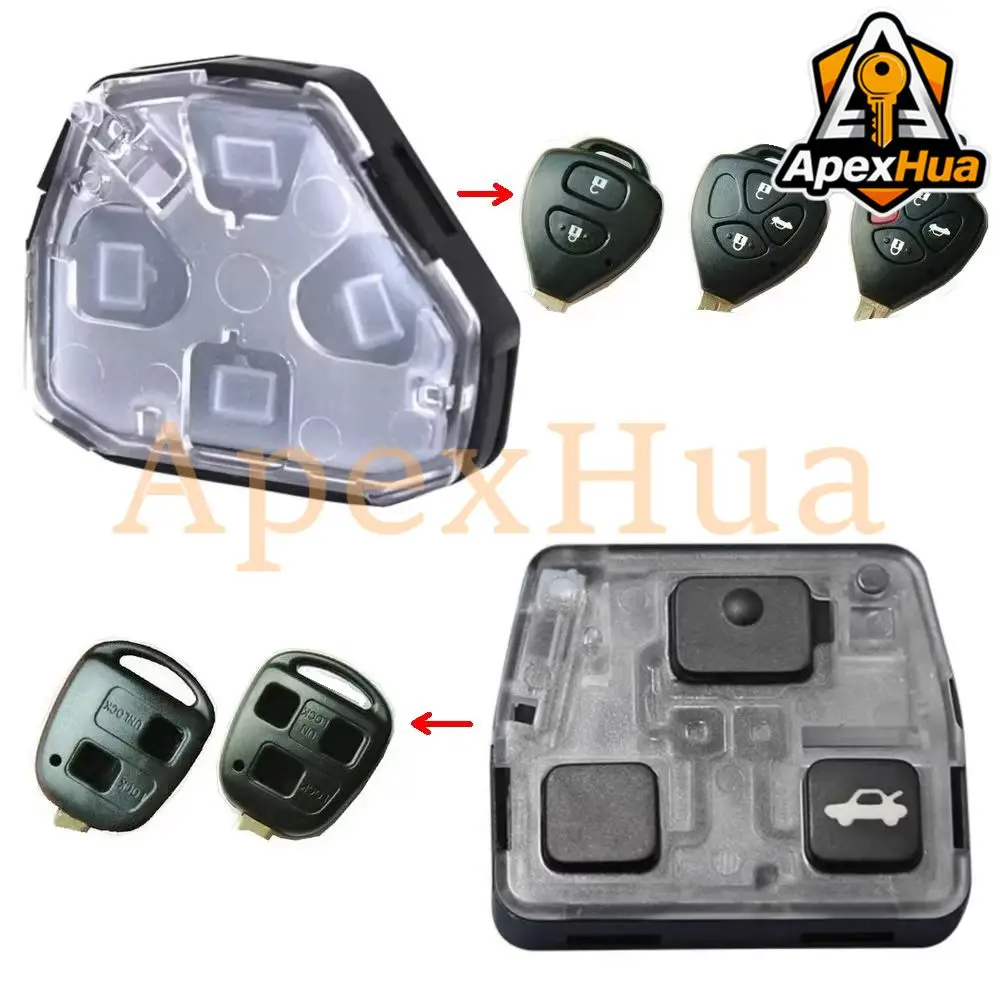 Universal Remote Key Button Shell for Toyota Corolla, Camry, Mark X, RAV4, Crown, Prado, Fortuner
Universal Remote Key Button Shell for Toyota Corolla, Camry, Mark X, RAV4, Crown, Prado, Fortuner