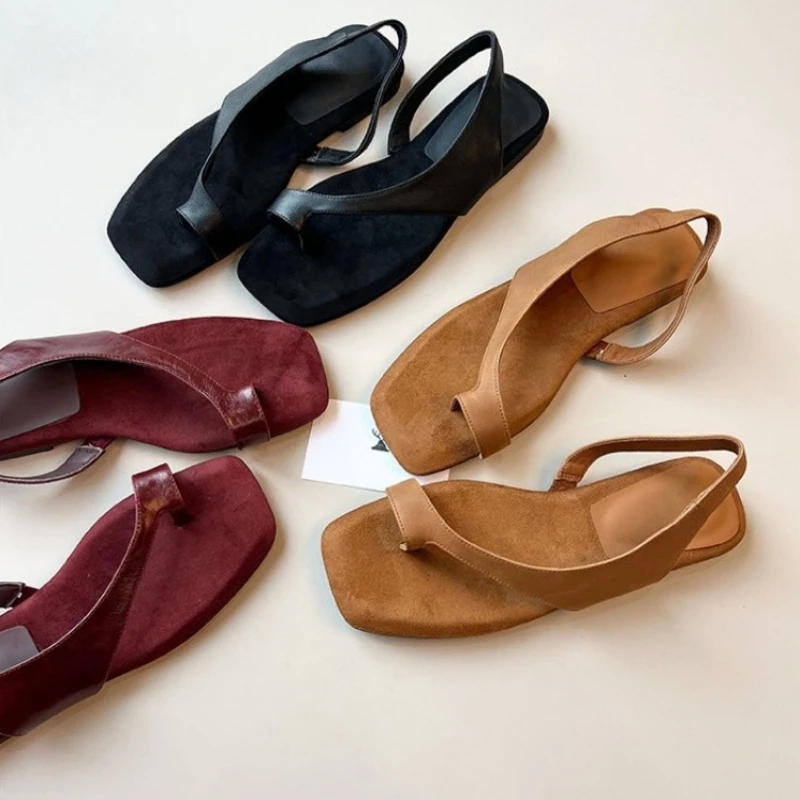 Women Flat Sandals Casual Soft Leather Suede Square Clip Toe Summer Shoes for Women Beach Party Daily Wear Sandalias Mujer
Women Flat Sandals Casual Soft Leather Suede Square Clip Toe Summer Shoes for Women Beach Party Daily Wear Sandalias Mujer