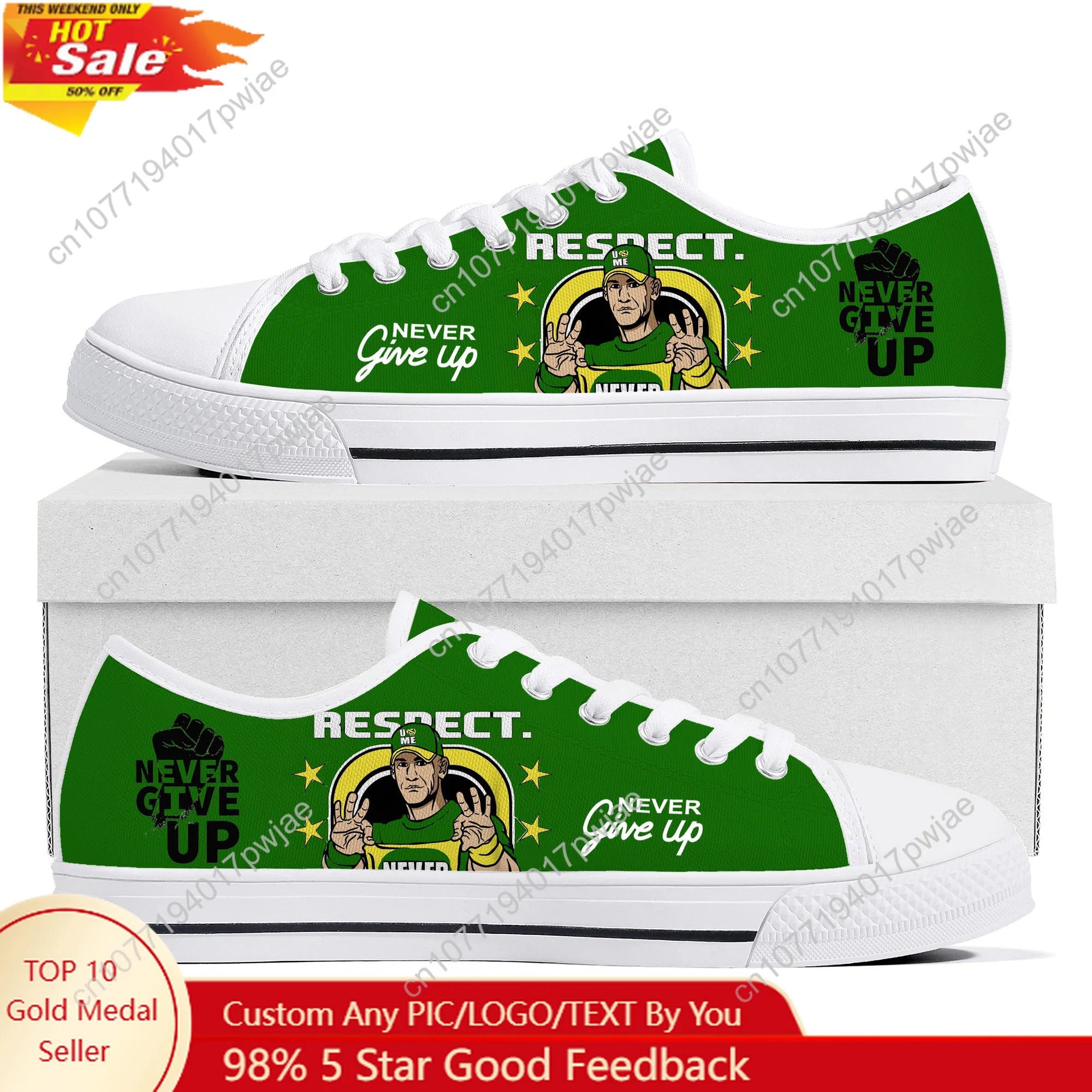 John Cena, 20-летние легкие низкие кроссовки Never Give, мужские и женские парусиновые кроссовки для подростков, повседневная легкая обувь для пешего туризма
John Cena, 20-летние легкие низкие кроссовки Never Give, мужские и женские парусиновые кроссовки для подростков, повседневная легкая обувь для пешего туризма