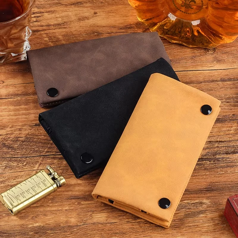 Frosted Leather Hand Cigarette Bag Foldable Storage Bag Handmade Tobacco Lighter Pouch Multifunctional Tobacco Moisturizing Bag
Frosted Leather Hand Cigarette Bag Foldable Storage Bag Handmade Tobacco Lighter Pouch Multifunctional Tobacco Moisturizing Bag