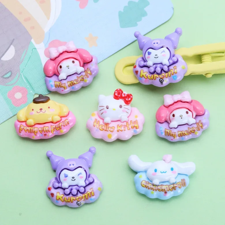5 шт., милые Sanrio, мультяшные смолы, плоская задняя часть, сделай сам, каваи, аксессуары из смолы, материалы для рукоделия, украшение для скрапбукинга
5 шт., милые Sanrio, мультяшные смолы, плоская задняя часть, сделай сам, каваи, аксессуары из смолы, материалы для рукоделия, украшение для скрапбукинга