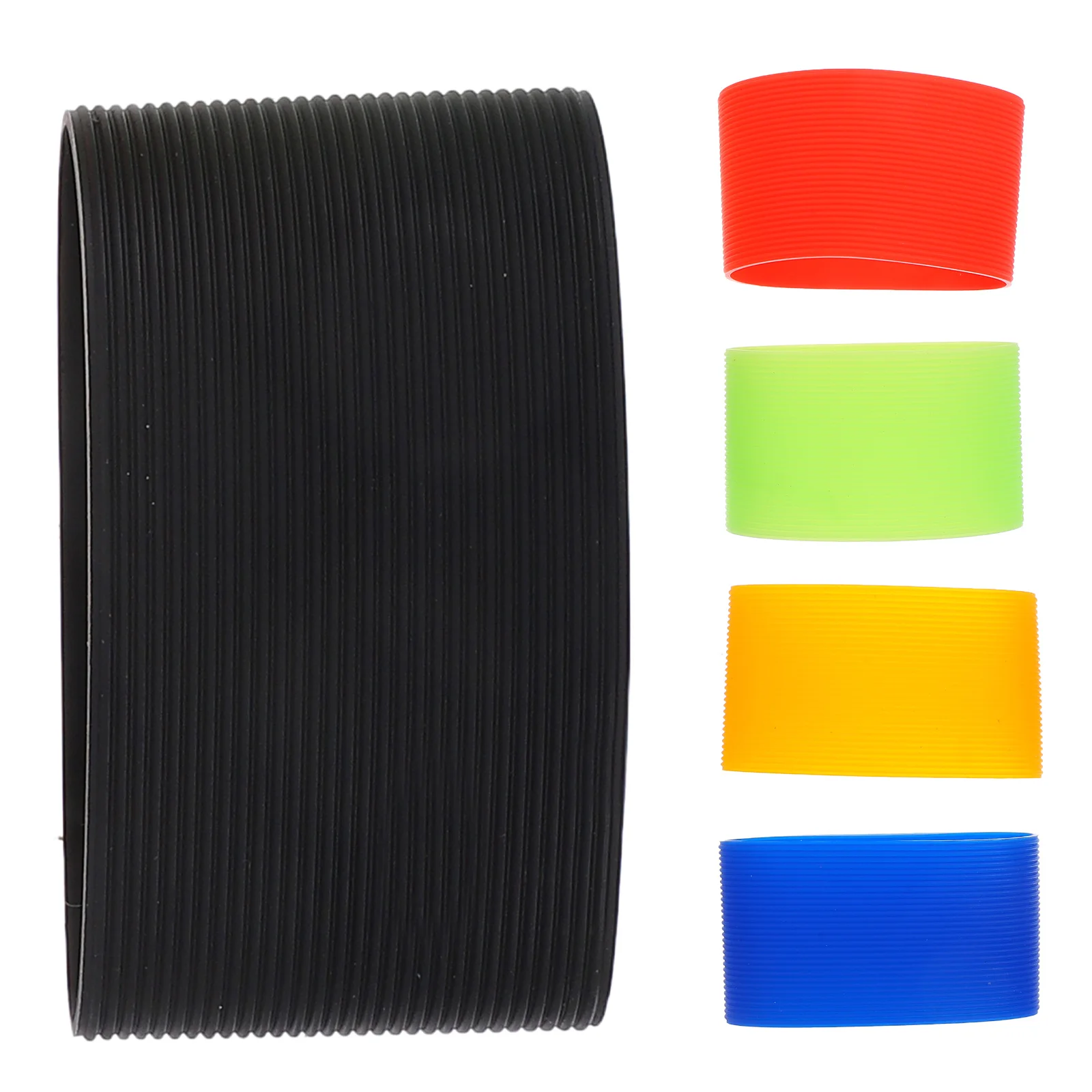 5Pcs Silicone Cup Sleeve Heat Insulation Waterproof Non-Fading High Temperature Resistant Bottle Cover for Hot and Cold Drinks
5Pcs Silicone Cup Sleeve Heat Insulation Waterproof Non-Fading High Temperature Resistant Bottle Cover for Hot and Cold Drinks