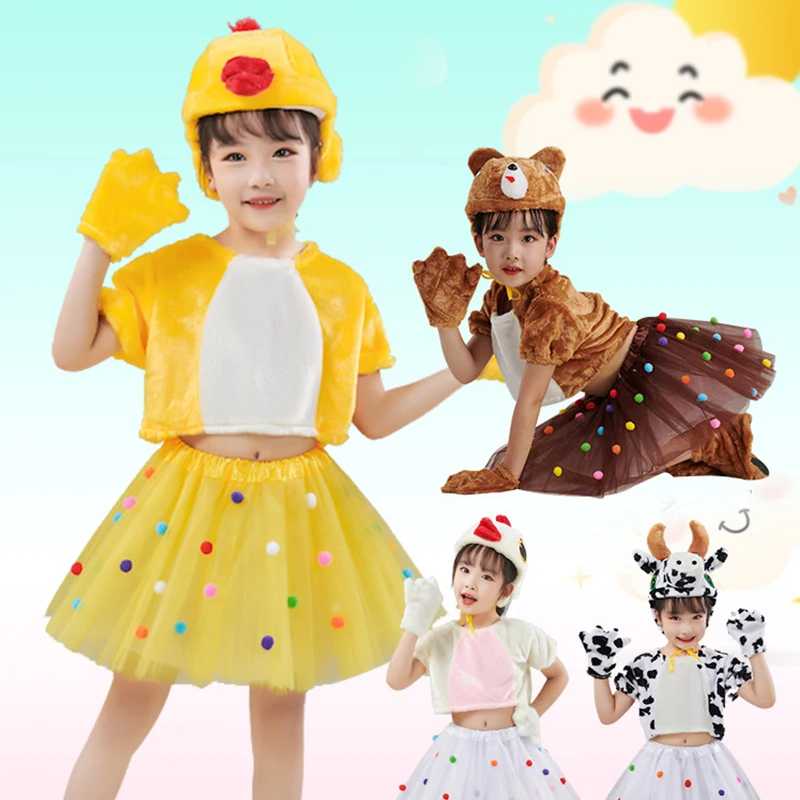 Cartoon Animal Cosplay Costume Kids Hat Tops Skirt Gloves Set Girls Halloween Dress Party Show Dress Up Cosplay Outfits
Cartoon Animal Cosplay Costume Kids Hat Tops Skirt Gloves Set Girls Halloween Dress Party Show Dress Up Cosplay Outfits