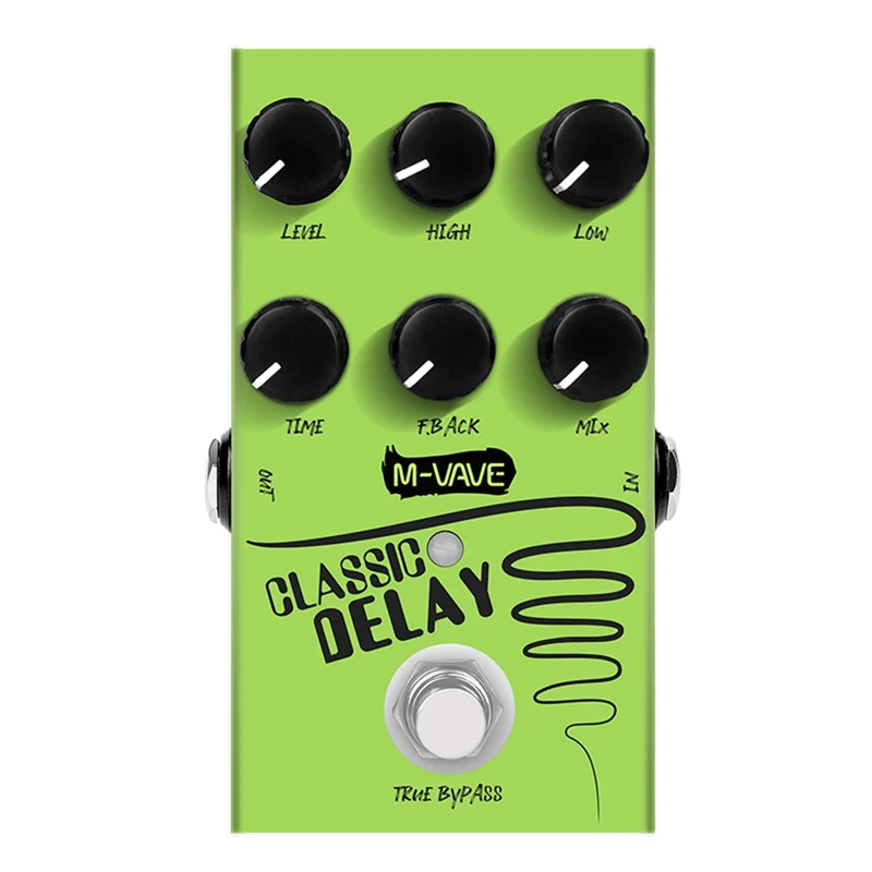 A69P-M-VAVE Классическая педаль эффектов для гитары с задержкой, True Bypass 600Ms Время задержки Гитарная педаль эффектов для электрогитары Бас
A69P-M-VAVE Классическая педаль эффектов для гитары с задержкой, True Bypass 600Ms Время задержки Гитарная педаль эффектов для электрогитары Бас