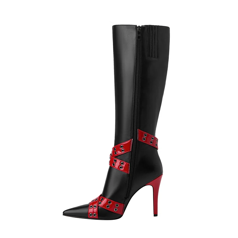 YMECHIC Sexy Pointed Toe Thin High Heel Ladies Punk Modern Boots Cross Belts Winter Party Mid-calf Boots for Women Shoes Black
YMECHIC Sexy Pointed Toe Thin High Heel Ladies Punk Modern Boots Cross Belts Winter Party Mid-calf Boots for Women Shoes Black